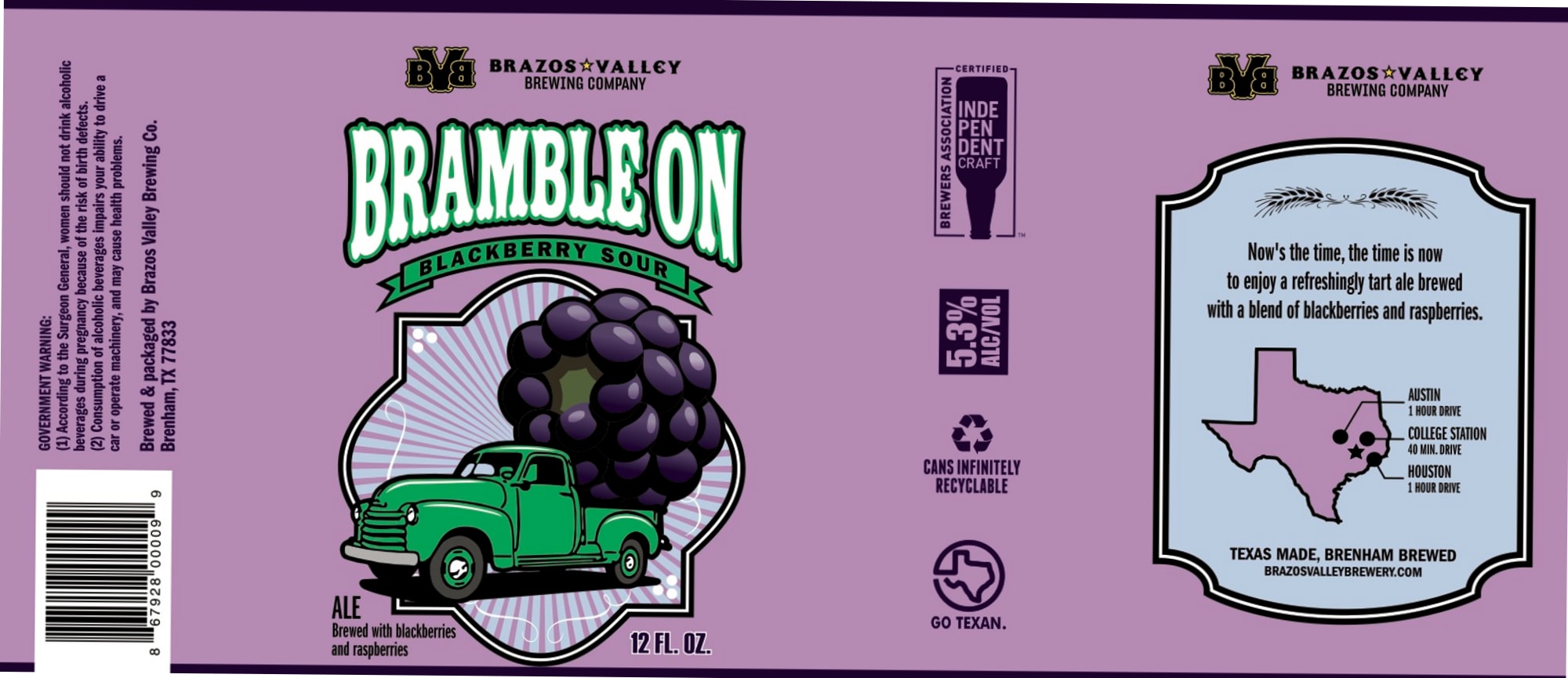 Brambleon by Brazos Valley Brewing Company - beer label