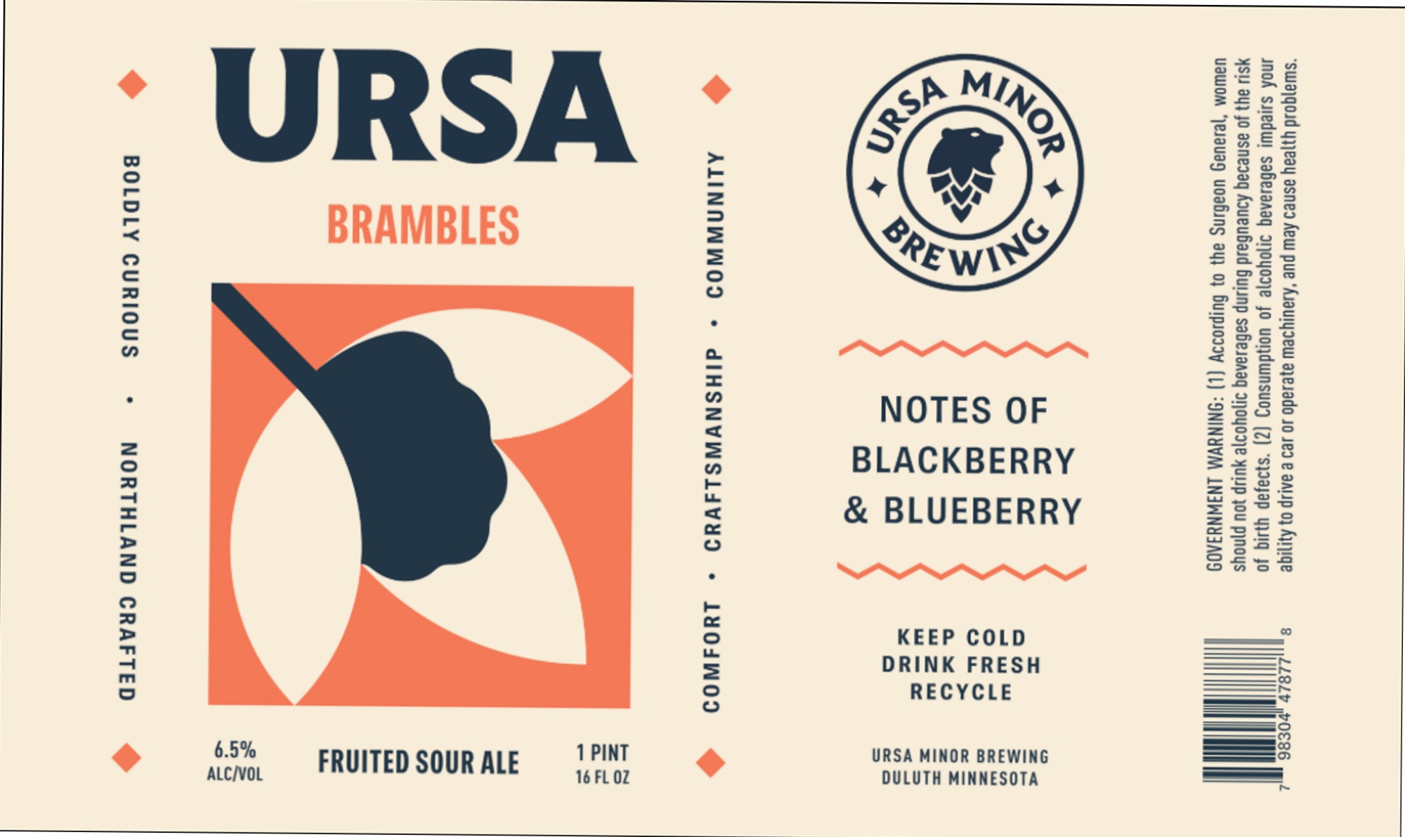 Brambles by Ursa Minor Brewing - beer label