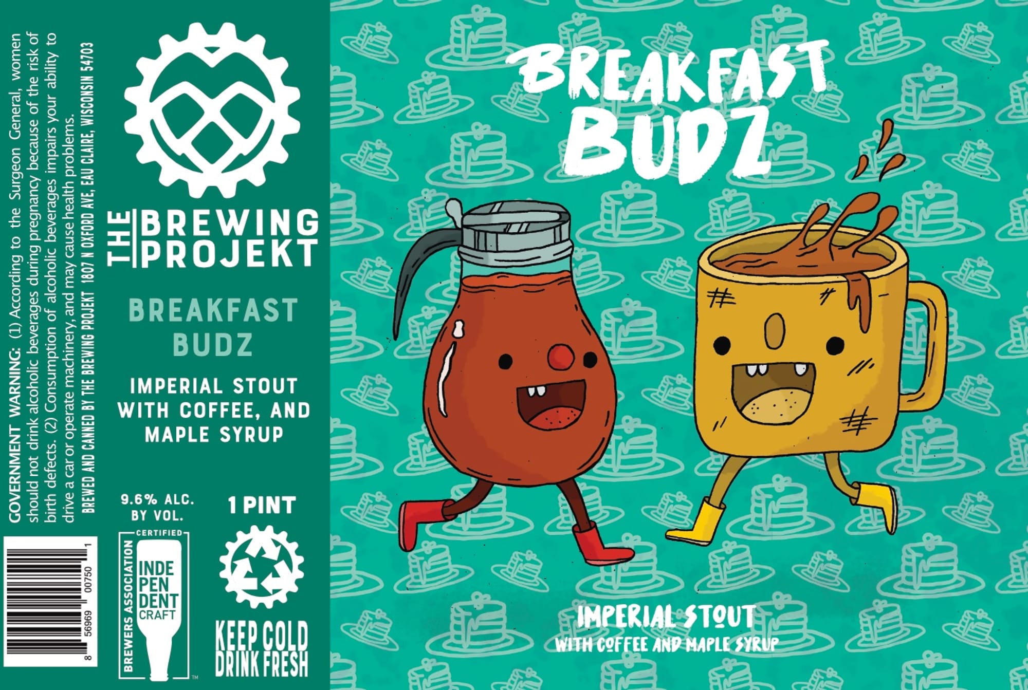 Breakfast Budz by The Brewing Projekt - beer label