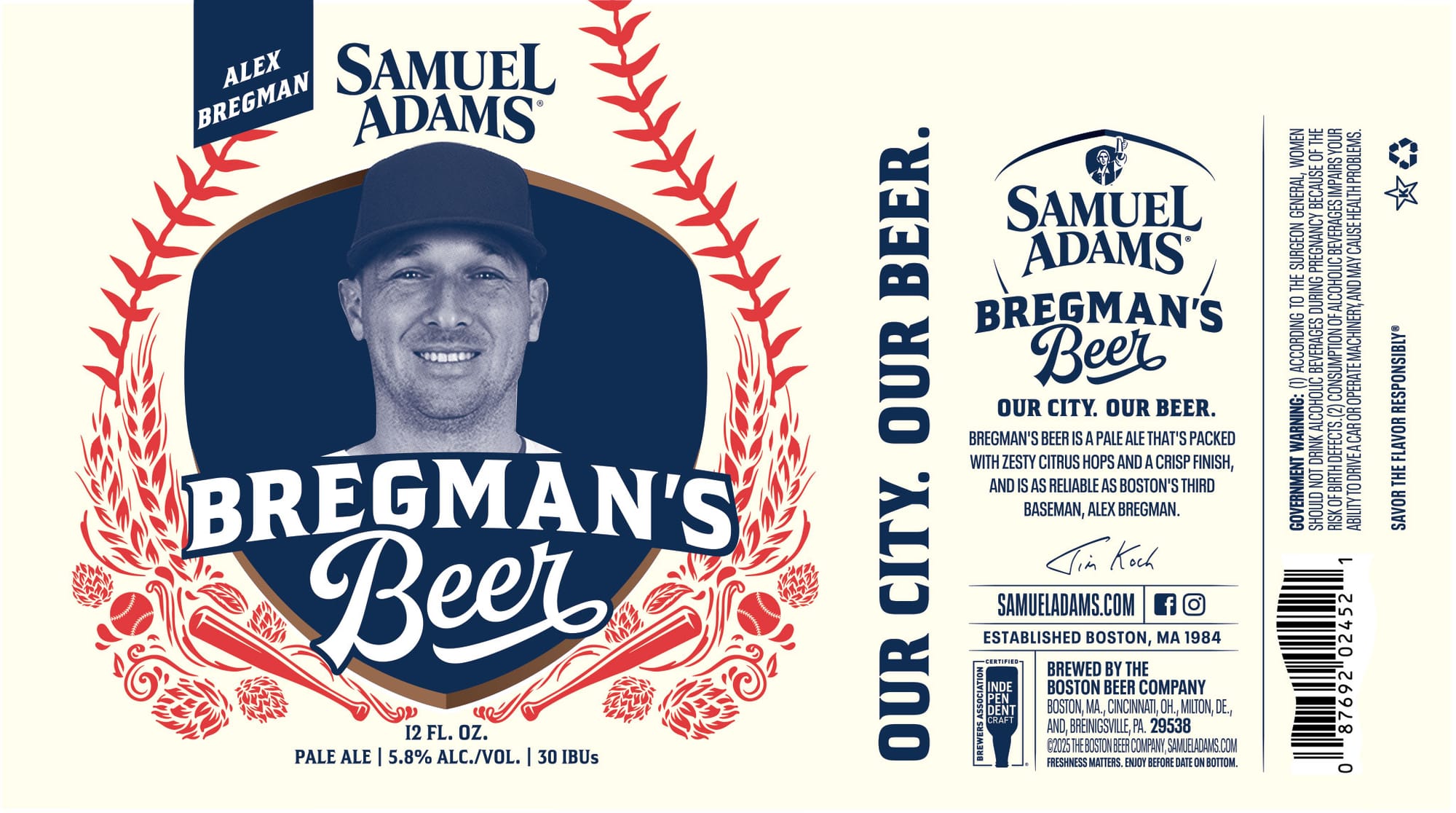 Brechman’s Beer by Samuel Adams - beer label