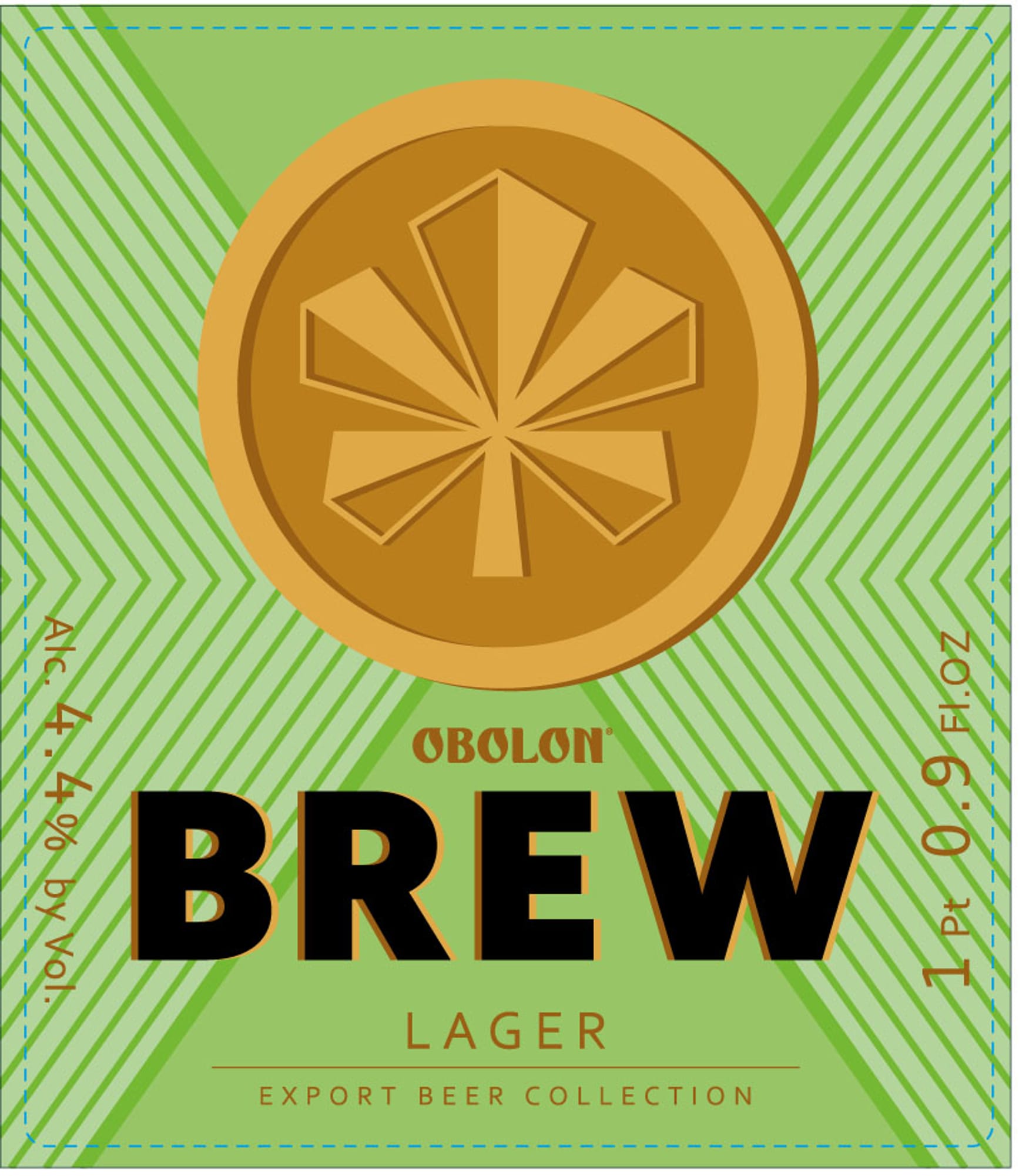 Brew Lager by Obolon - beer label