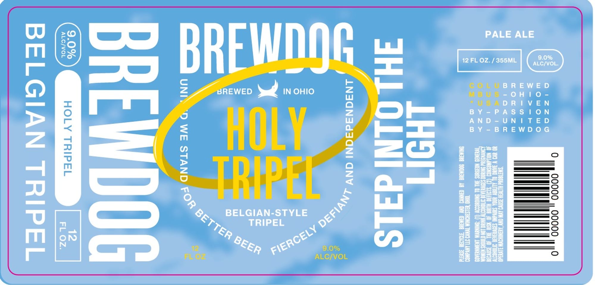 Holy Trippel by BrewDog - beer label