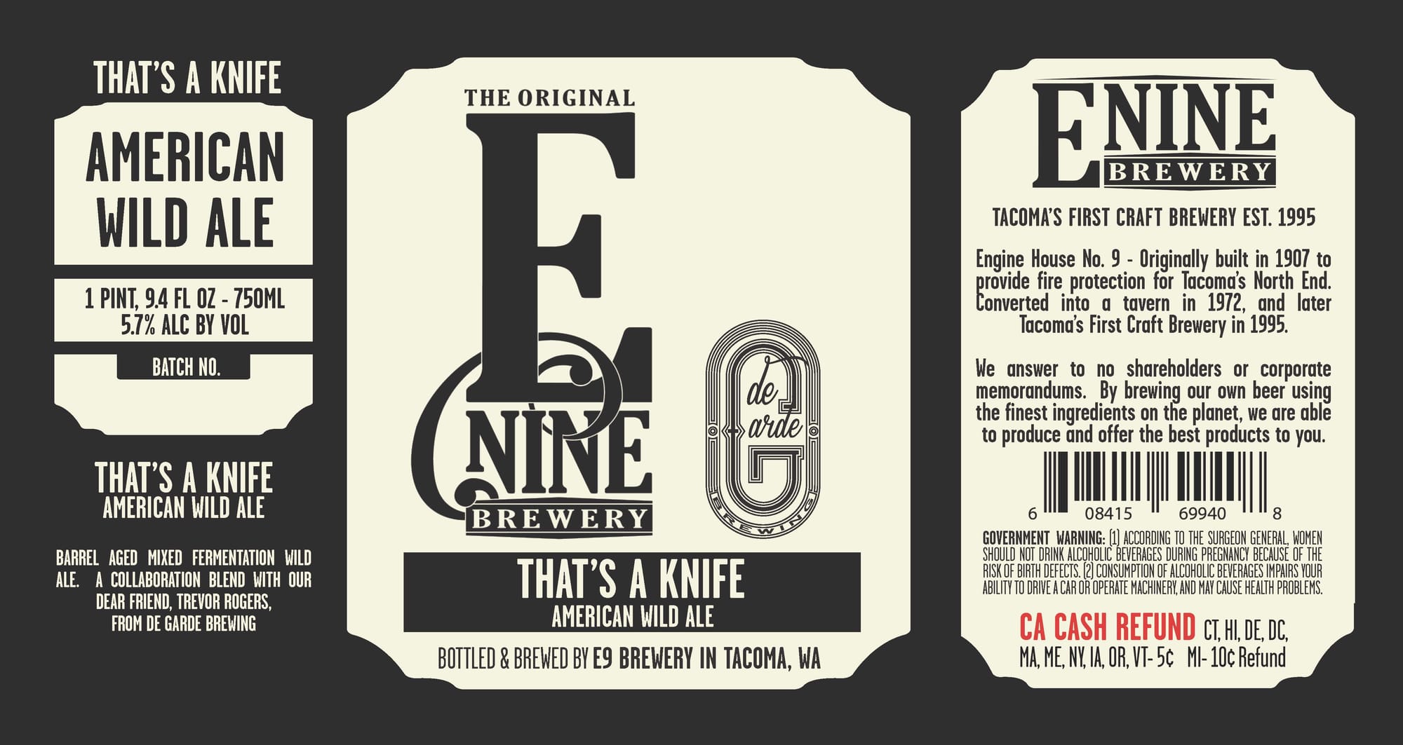 That's a Knife by Engine Brewery - beer label