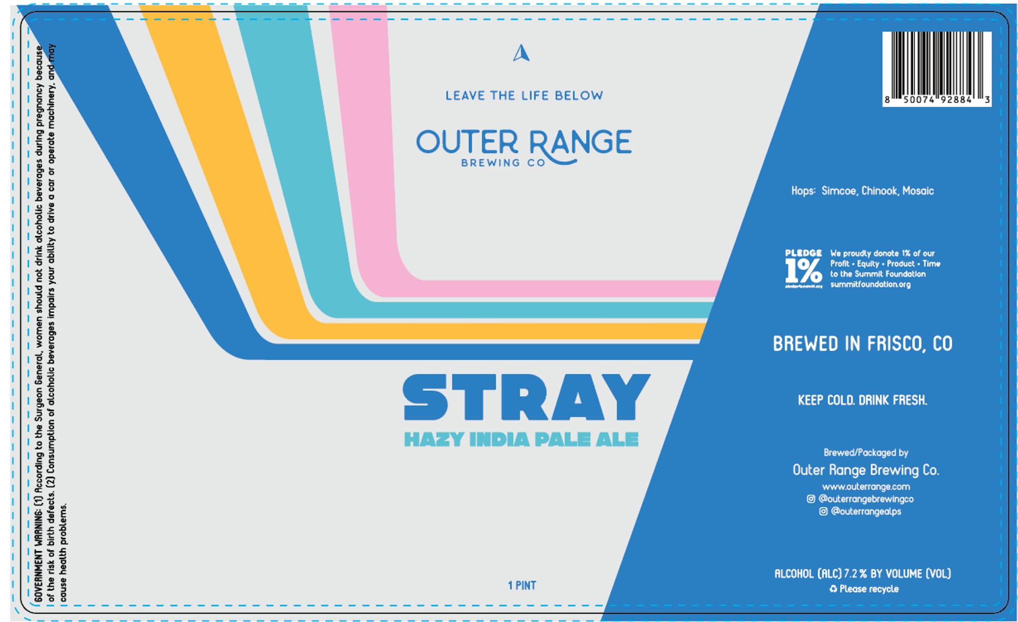 Stray by Outer Range Brewing Co. - beer label