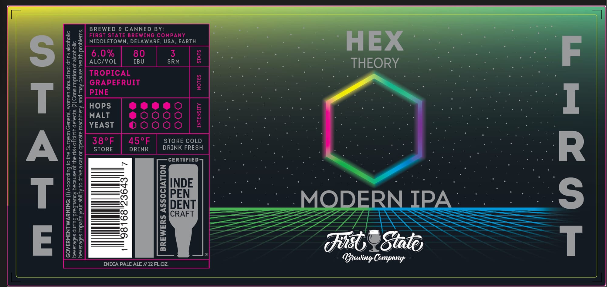 Hex Theory by First State Brewing Company - beer label