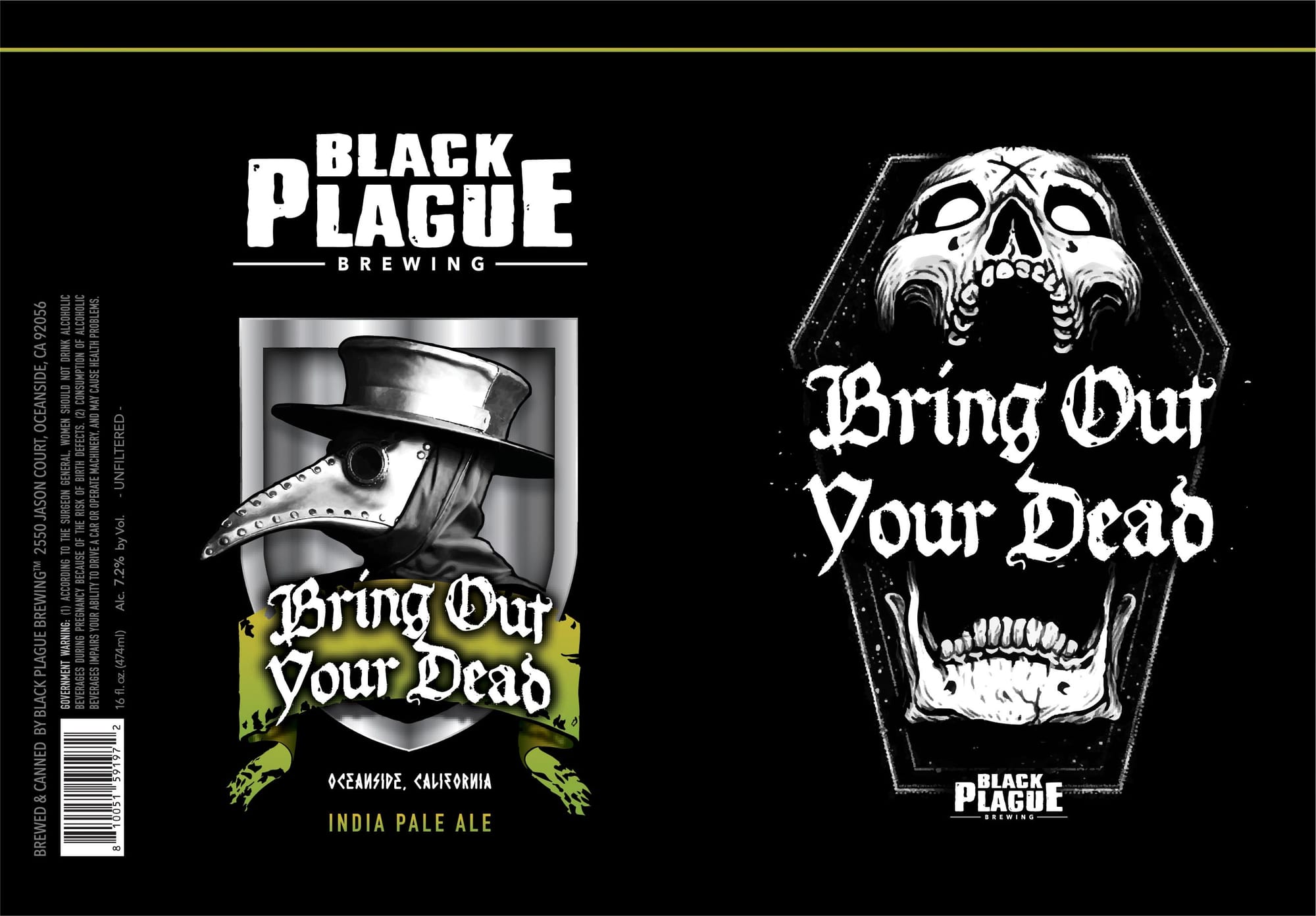 Bring Out Your Dead by Black Plague Brewing - beer label