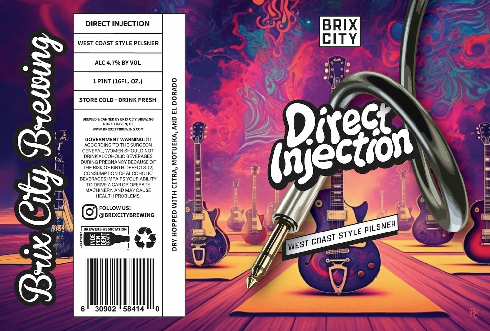Direct Injection by Brix City Brewing - beer label