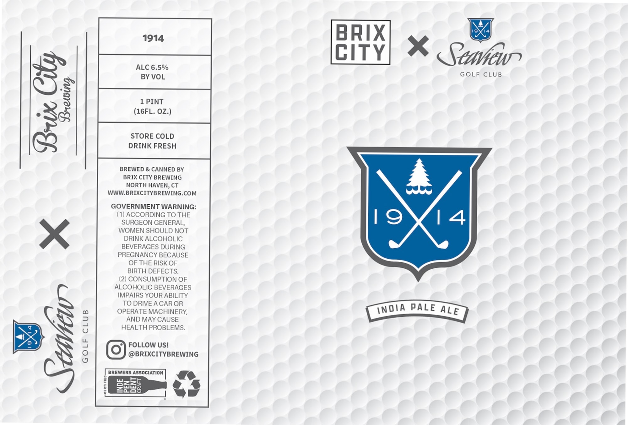 1914 by Brix City Brewing - beer label