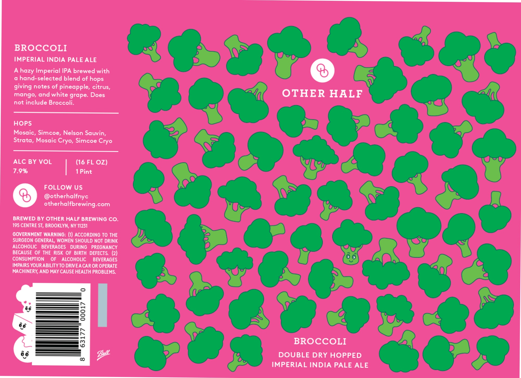 Broccoli by Other Half Brewing Co. - beer label