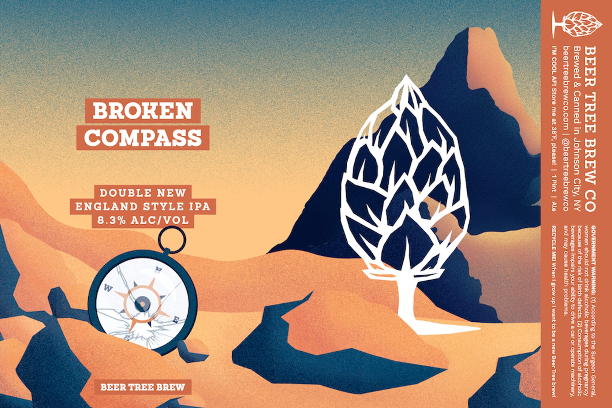 Broken Compass by Beer Tree Brew Co. - beer label