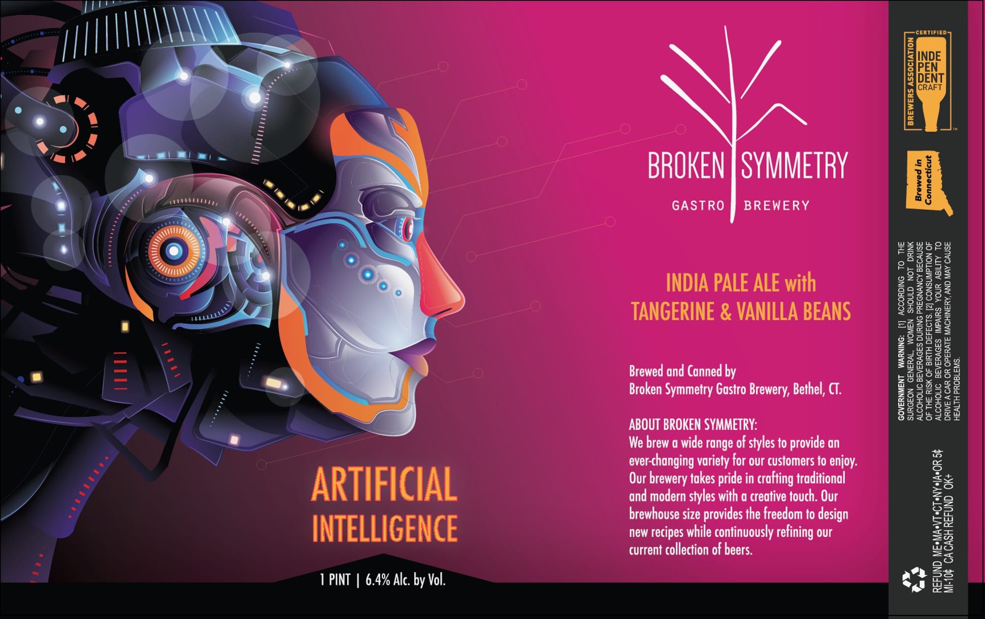Broken Symmetry by Broken Symmetry Gastro Brewery - beer label