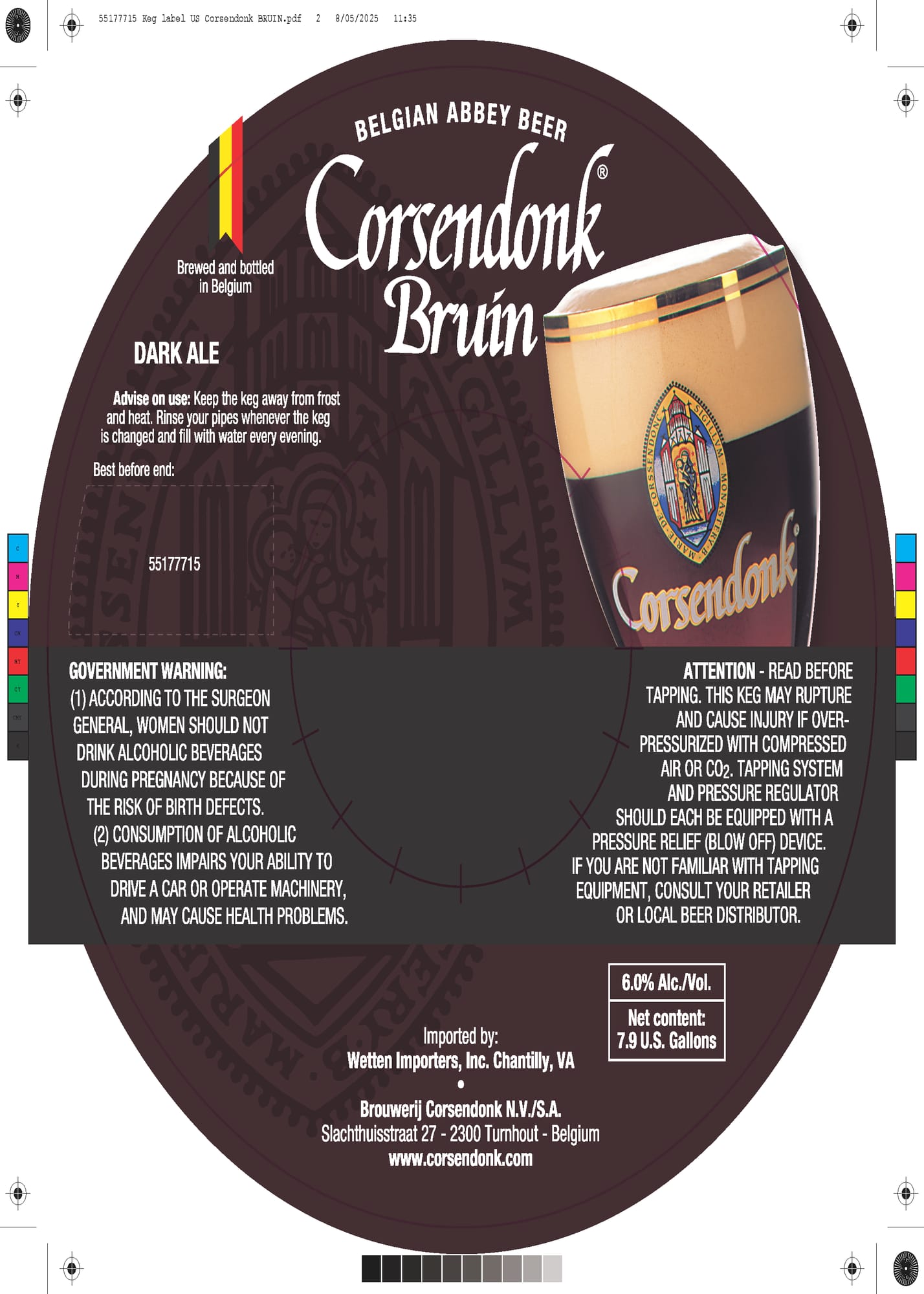 Bruin by Corsendonk - beer label
