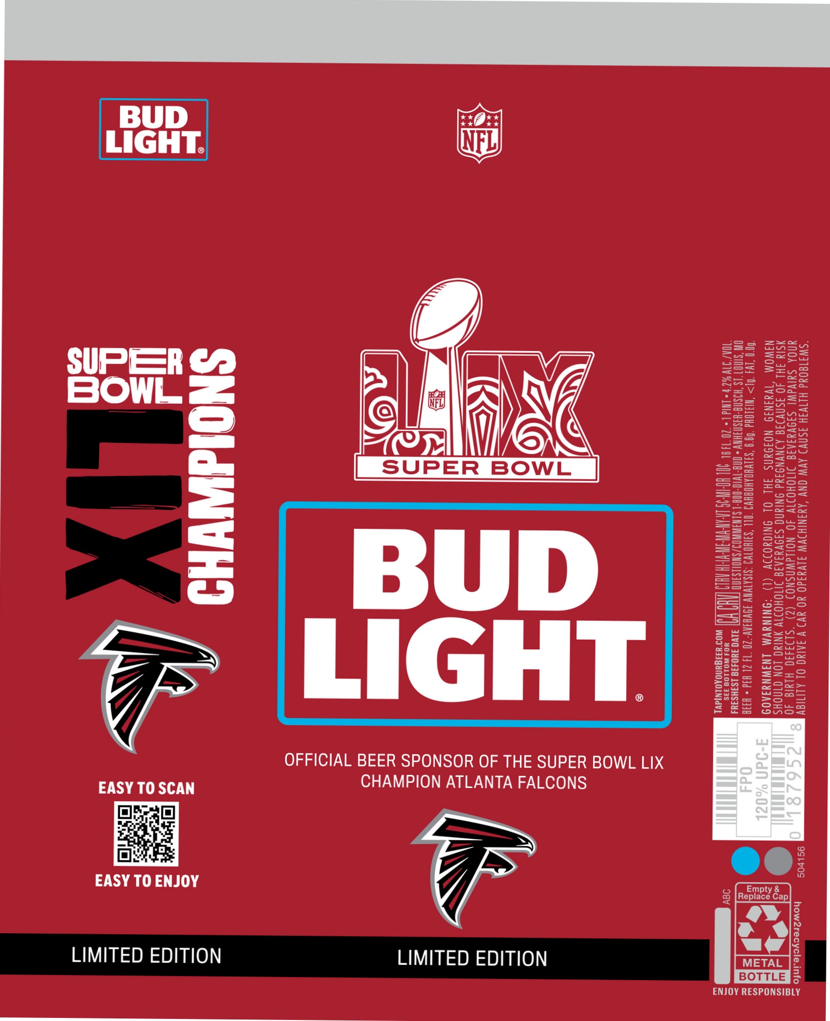 Bud Light by Anheuser-Busch - beer label