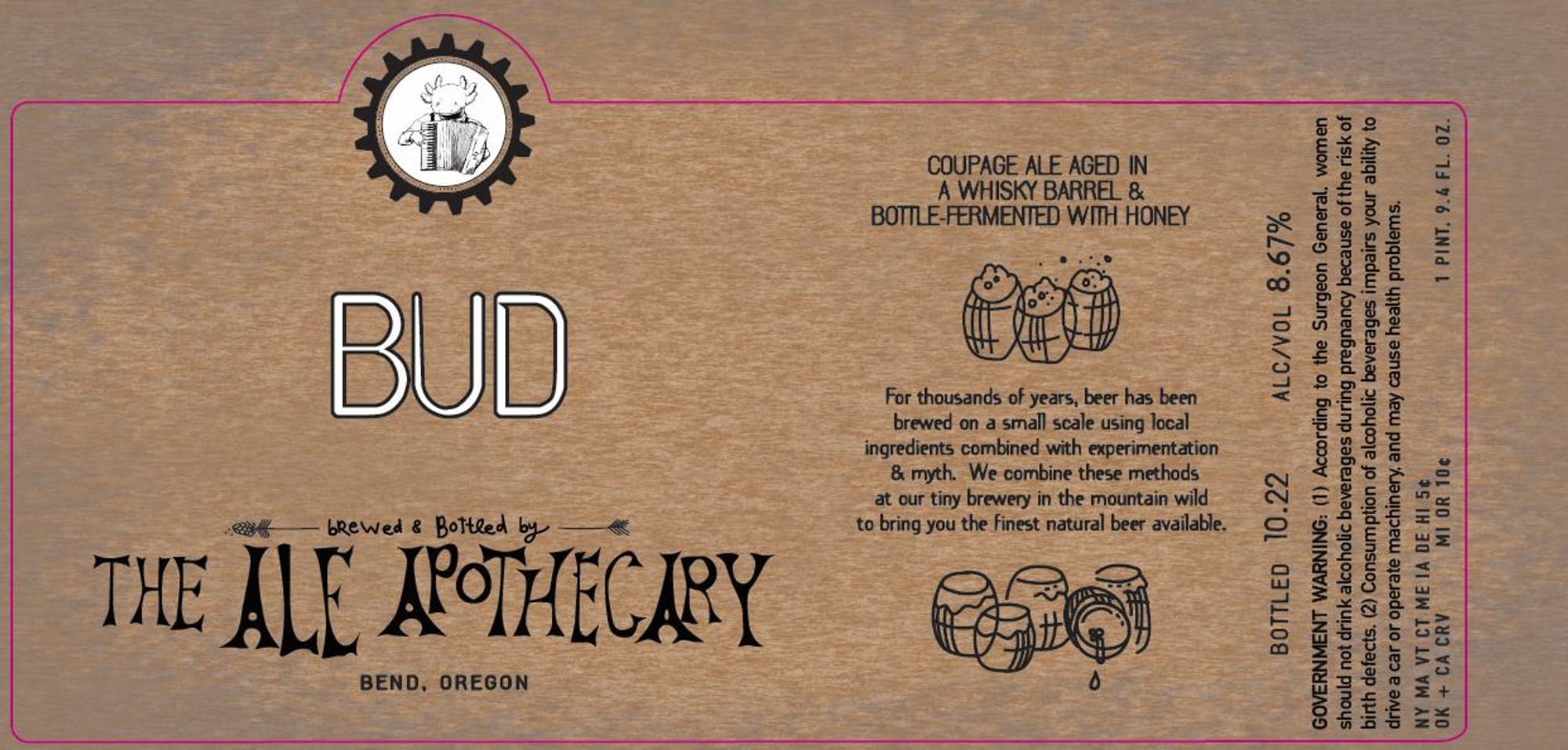 Bud by The Ale Apothecary - beer label