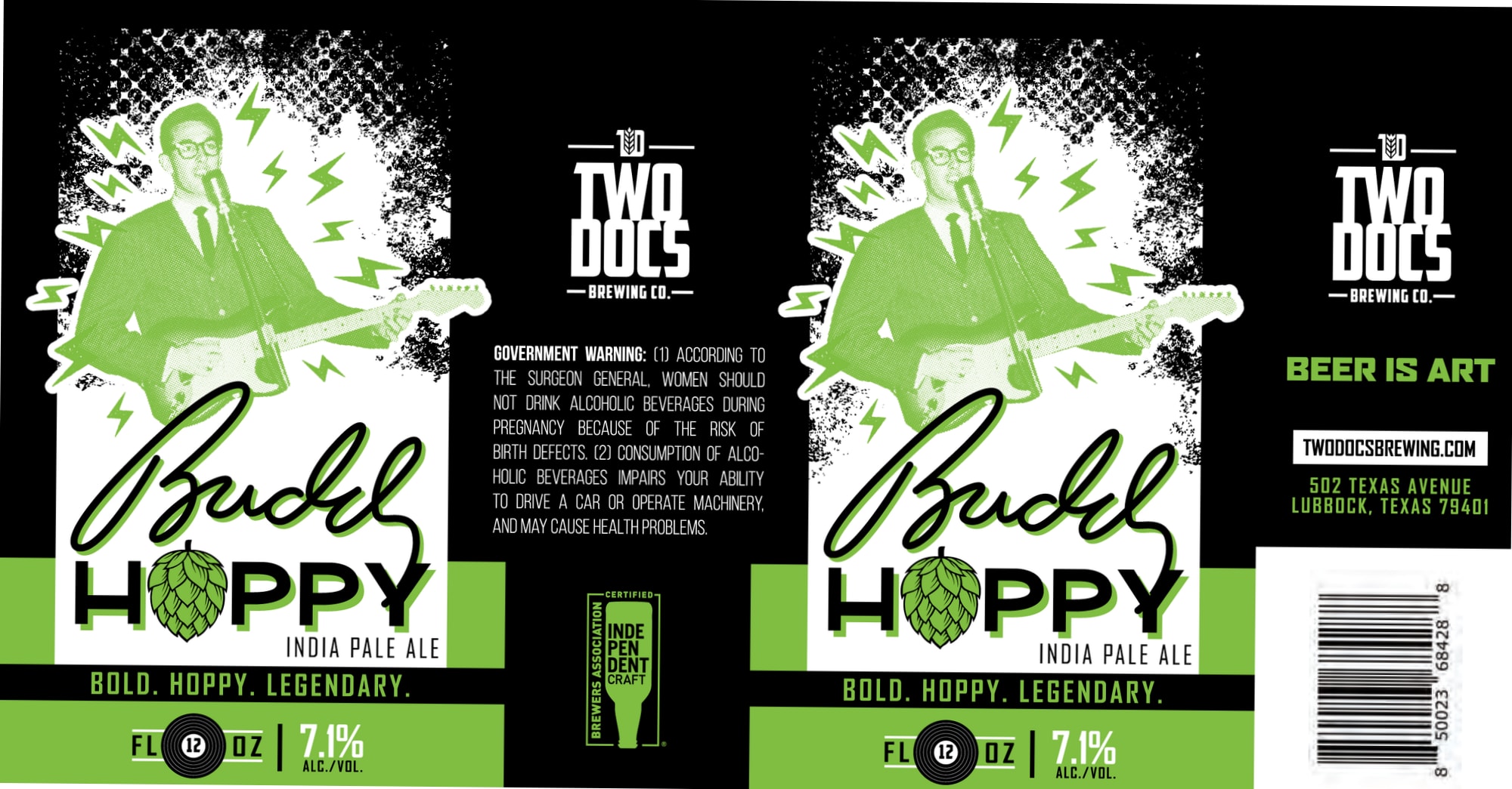 Budil by Two Docs Brewing Co. - beer label
