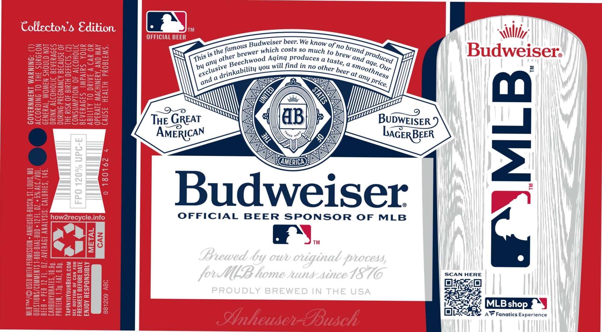 Budweiser by Anheuser-Busch - beer label