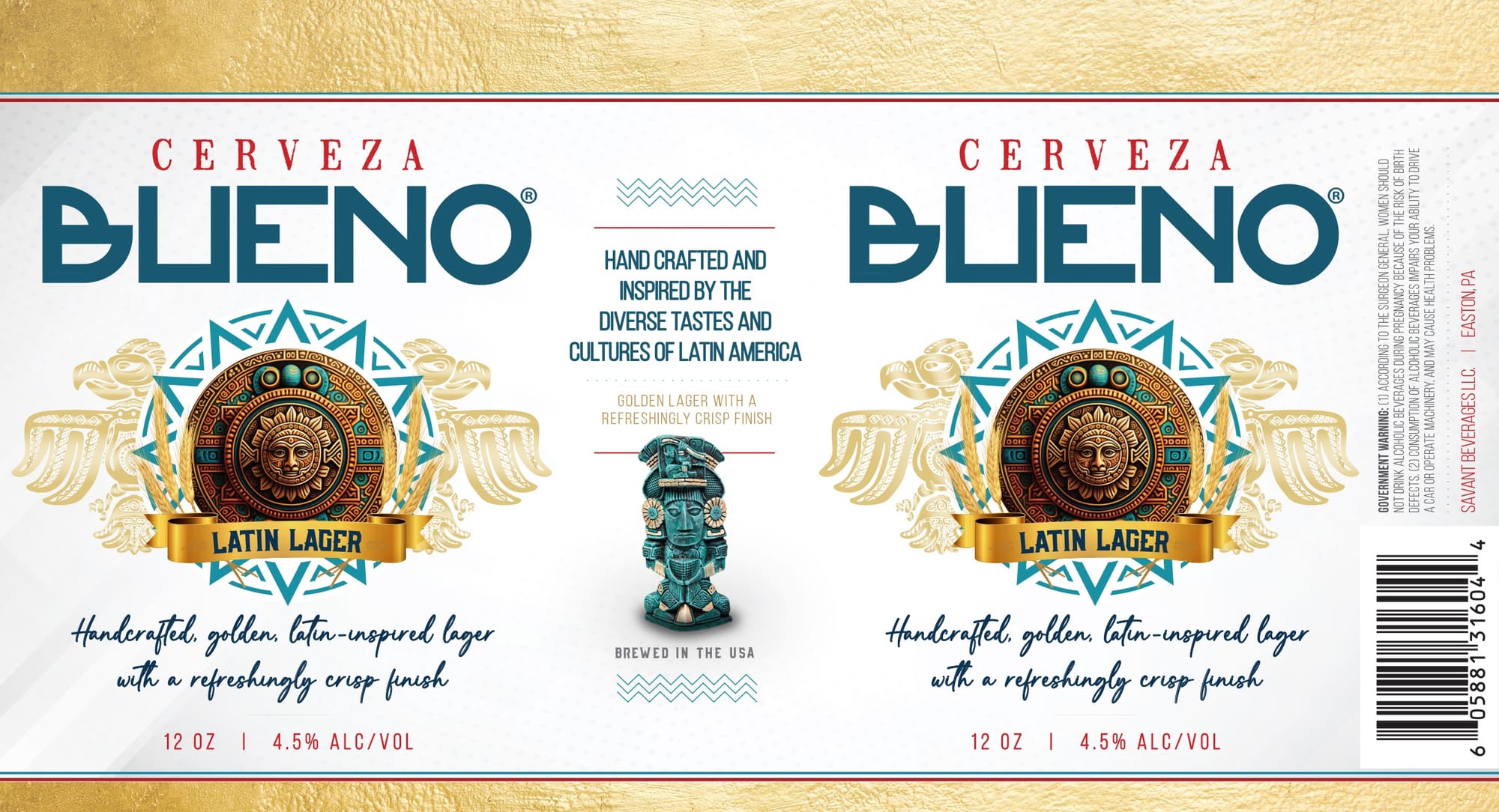 Bueno Cerveza by Savant Beverage LLC - beer label