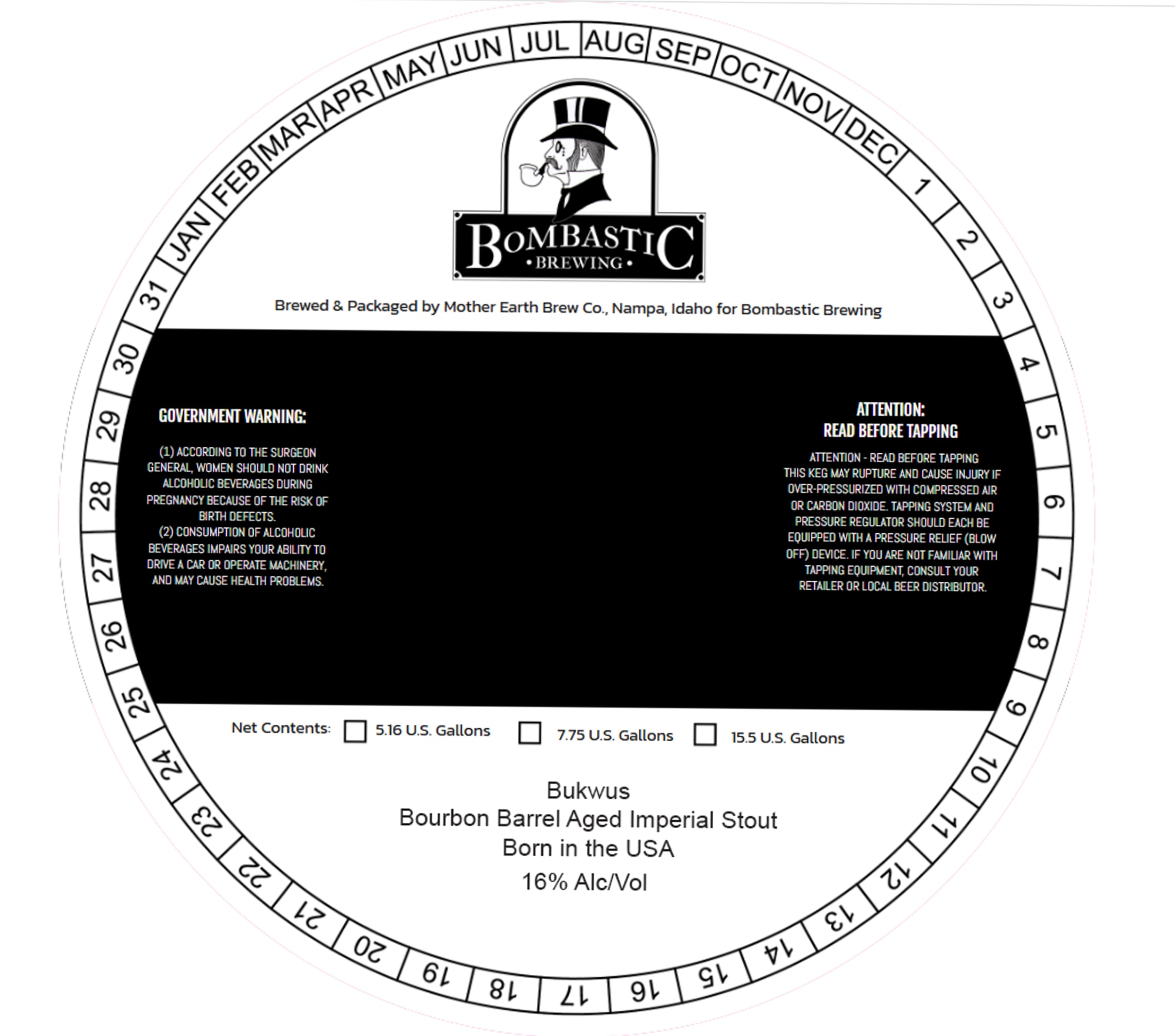 Bukwus by Bombastic Brewing - beer label