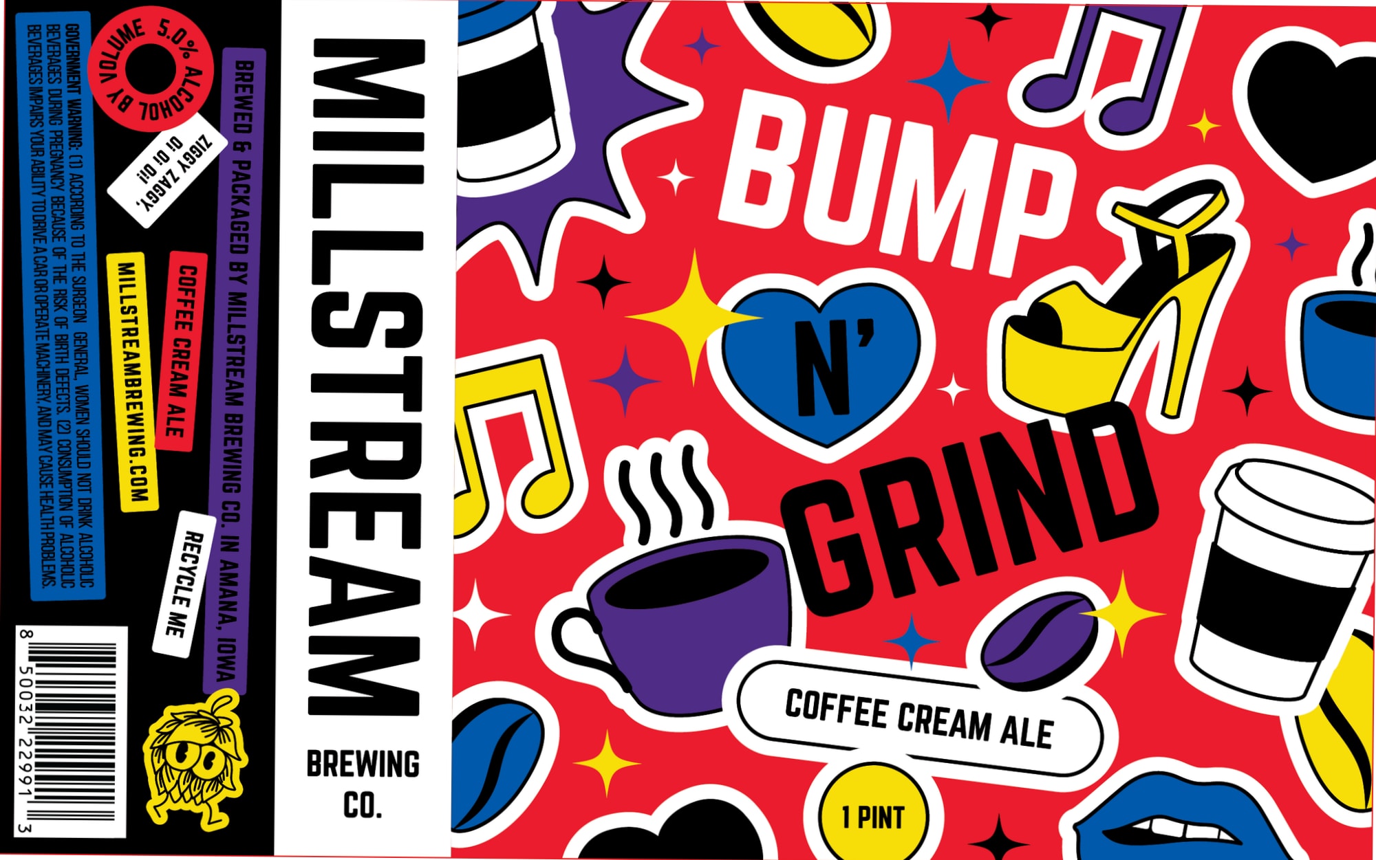 Bump by Millstream Brewing Co. - beer label