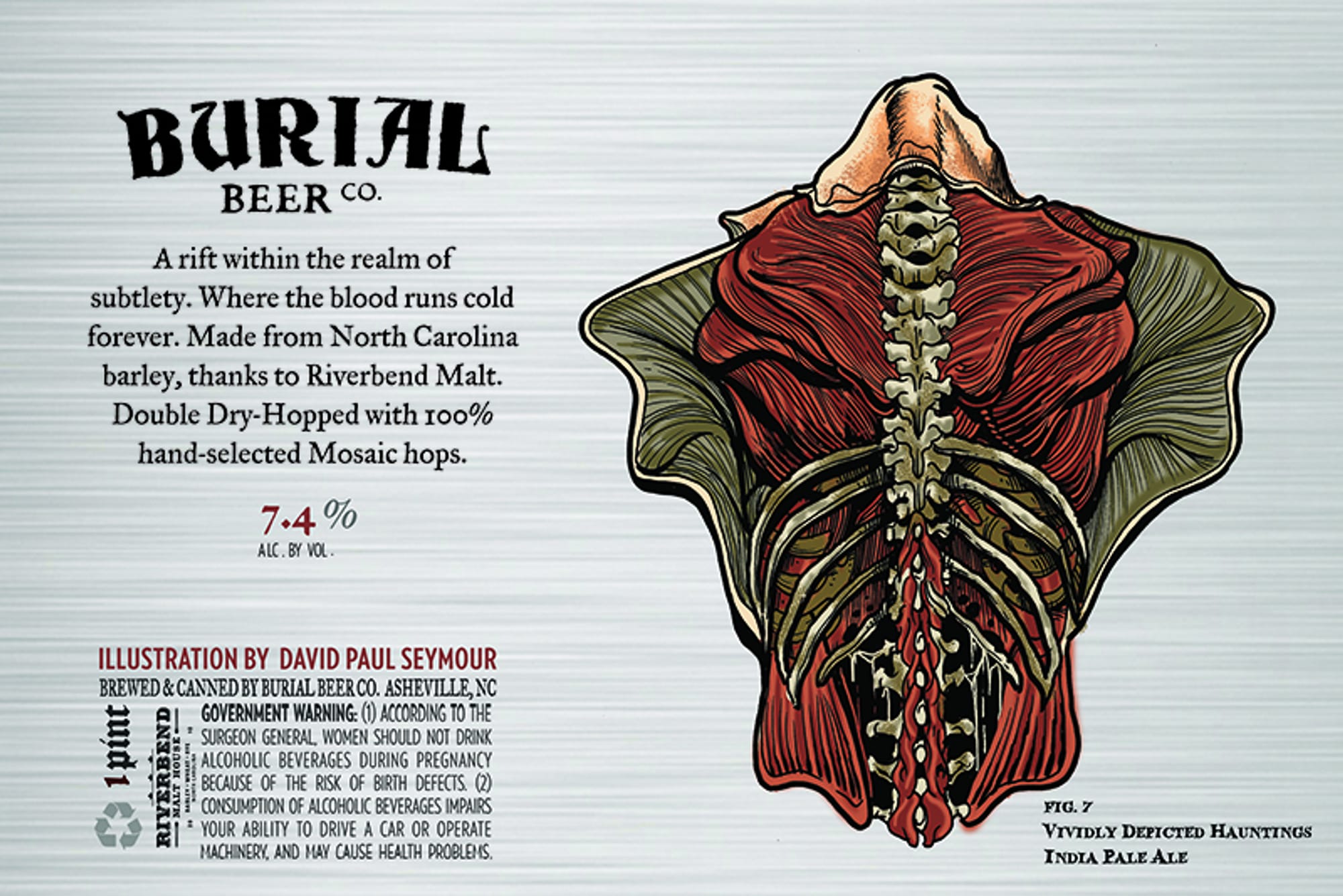 Vividly Depicted Hauntings by Burial Beer Co. - beer label
