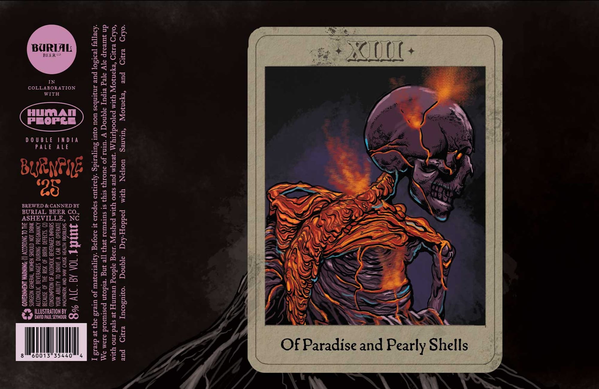 Burnpile by Burial Beer Co. - beer label