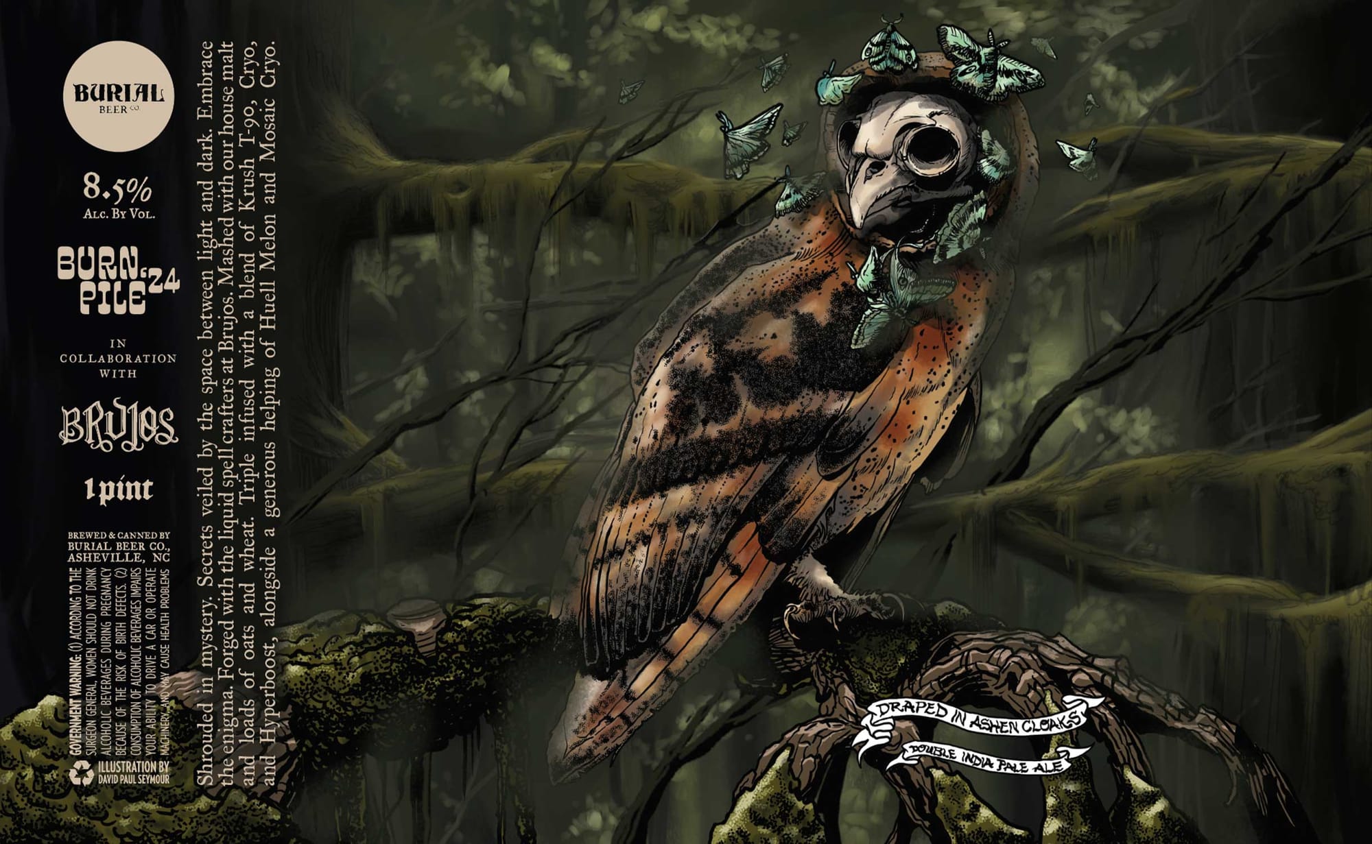 Burn Pile by Burial Beer Co. - beer label