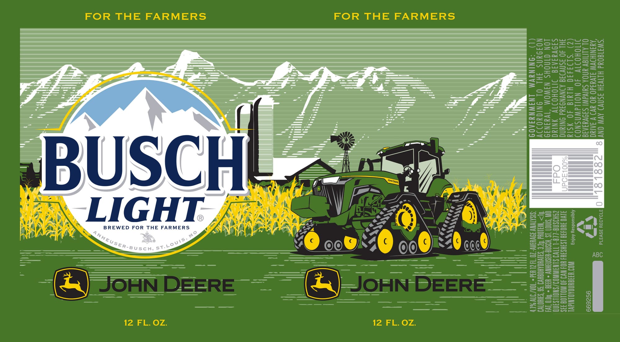 Busch Light by Anheuser-Busch - beer label