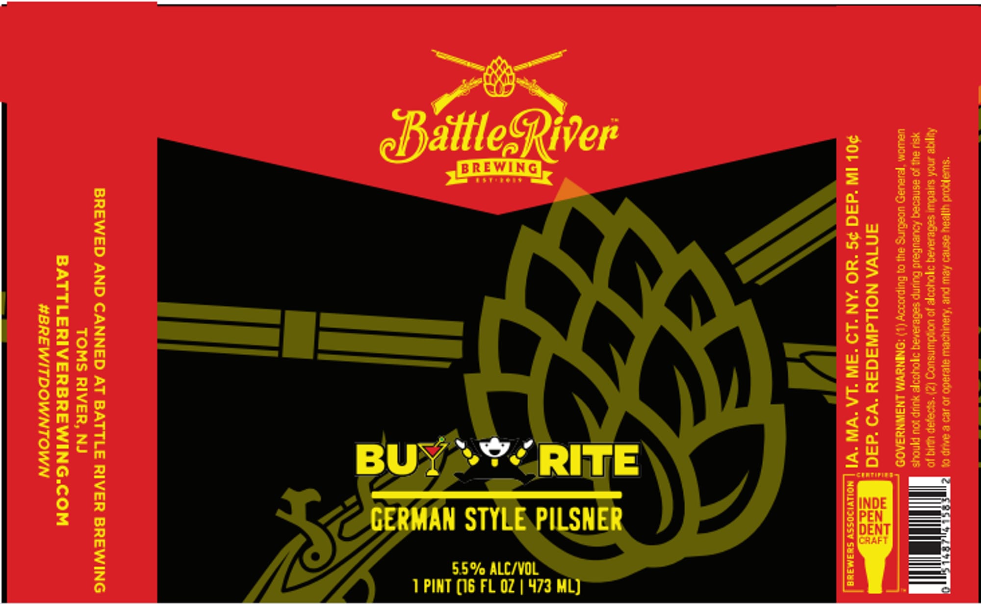 Buy Rite by Battle River Brewing - beer label