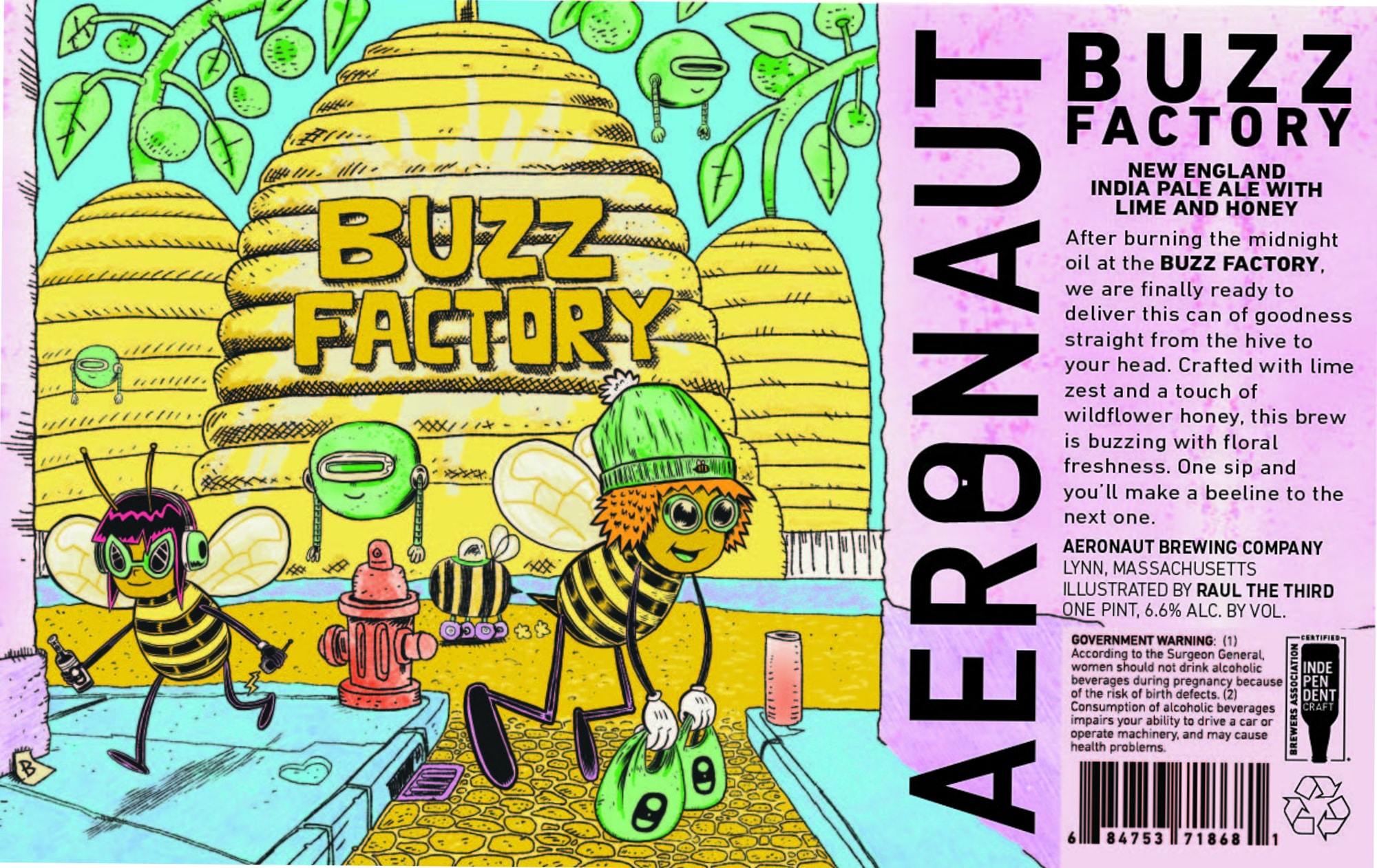 Buzz Factory by Aeronaut Brewing Company - beer label