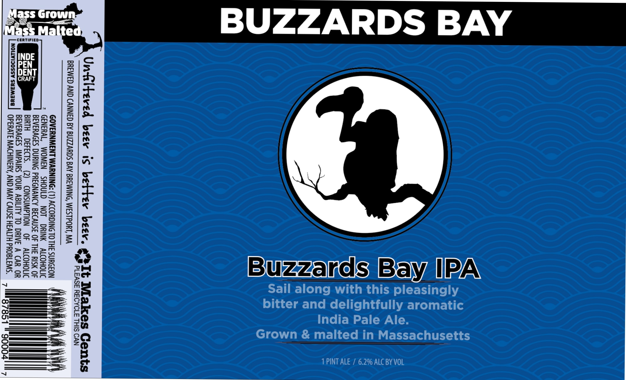 Buzzards Bay IPA by Buzzards Bay Brewing - beer label