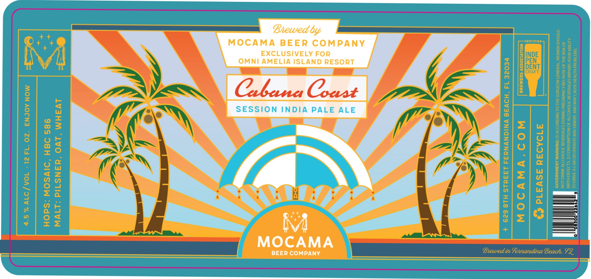 Cabana Coast by Mocama Beer Company - beer label
