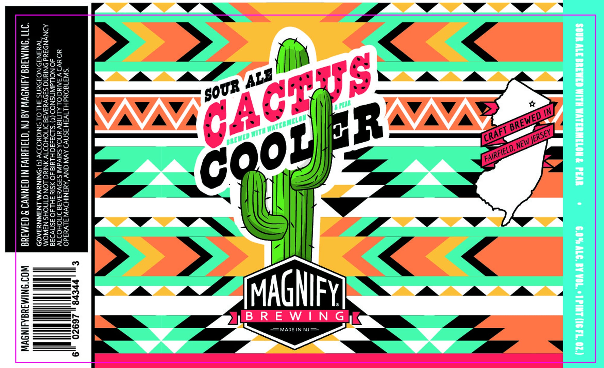 Cactus Cooler by Magnify Brewing - beer label