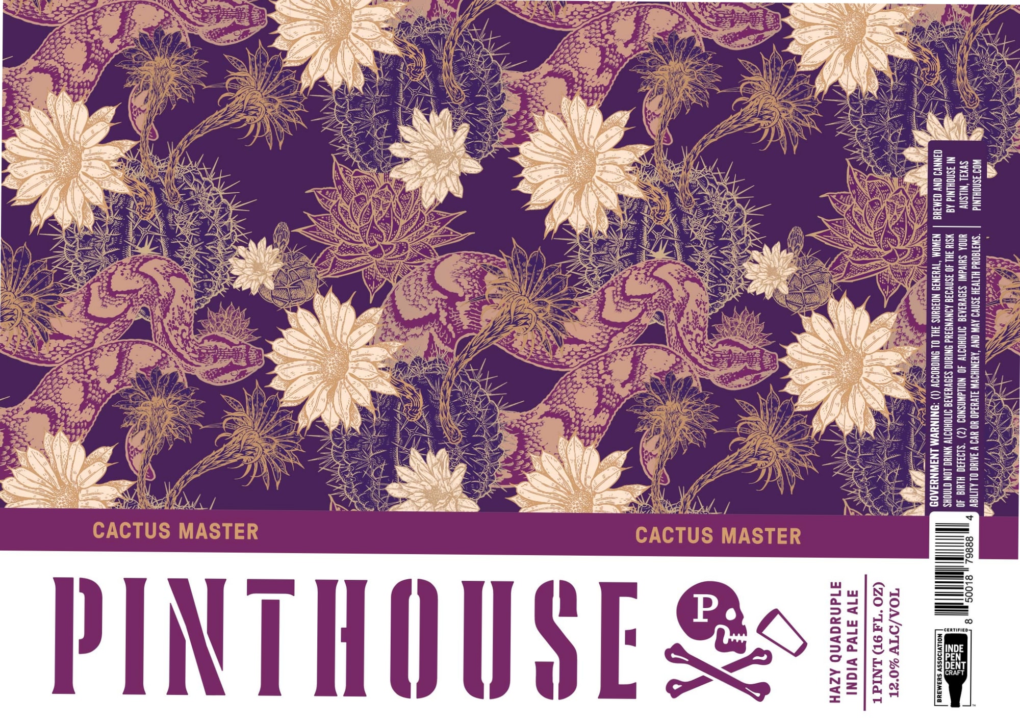 Cactus Master by Pinthouse Brewing - beer label