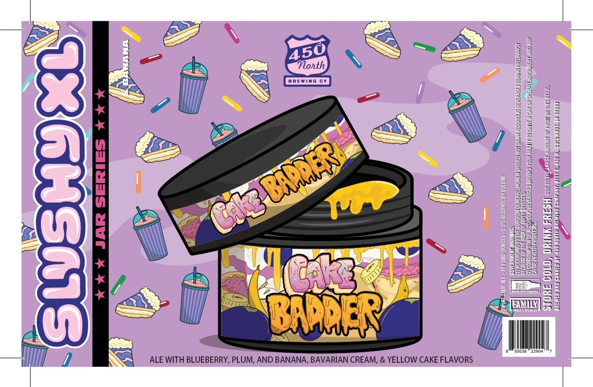 Cake Bapper by 450 North Brewing Co. - beer label