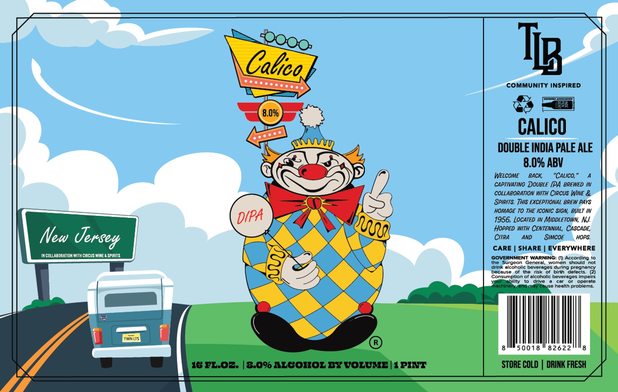 Calico by New Jersey - beer label