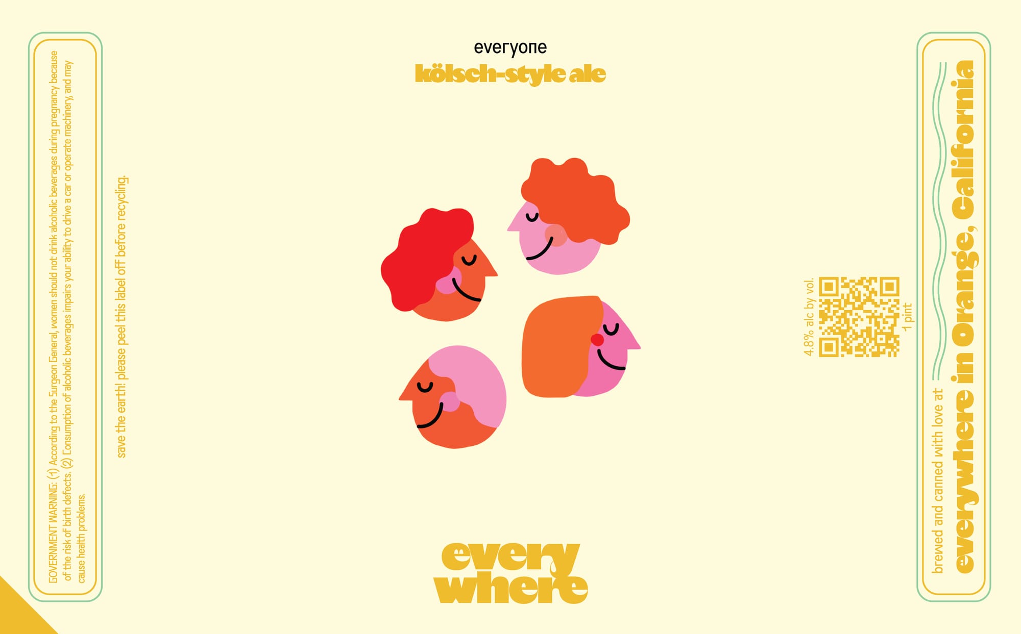 California Kölsch-Style Ale by everywhere - beer label