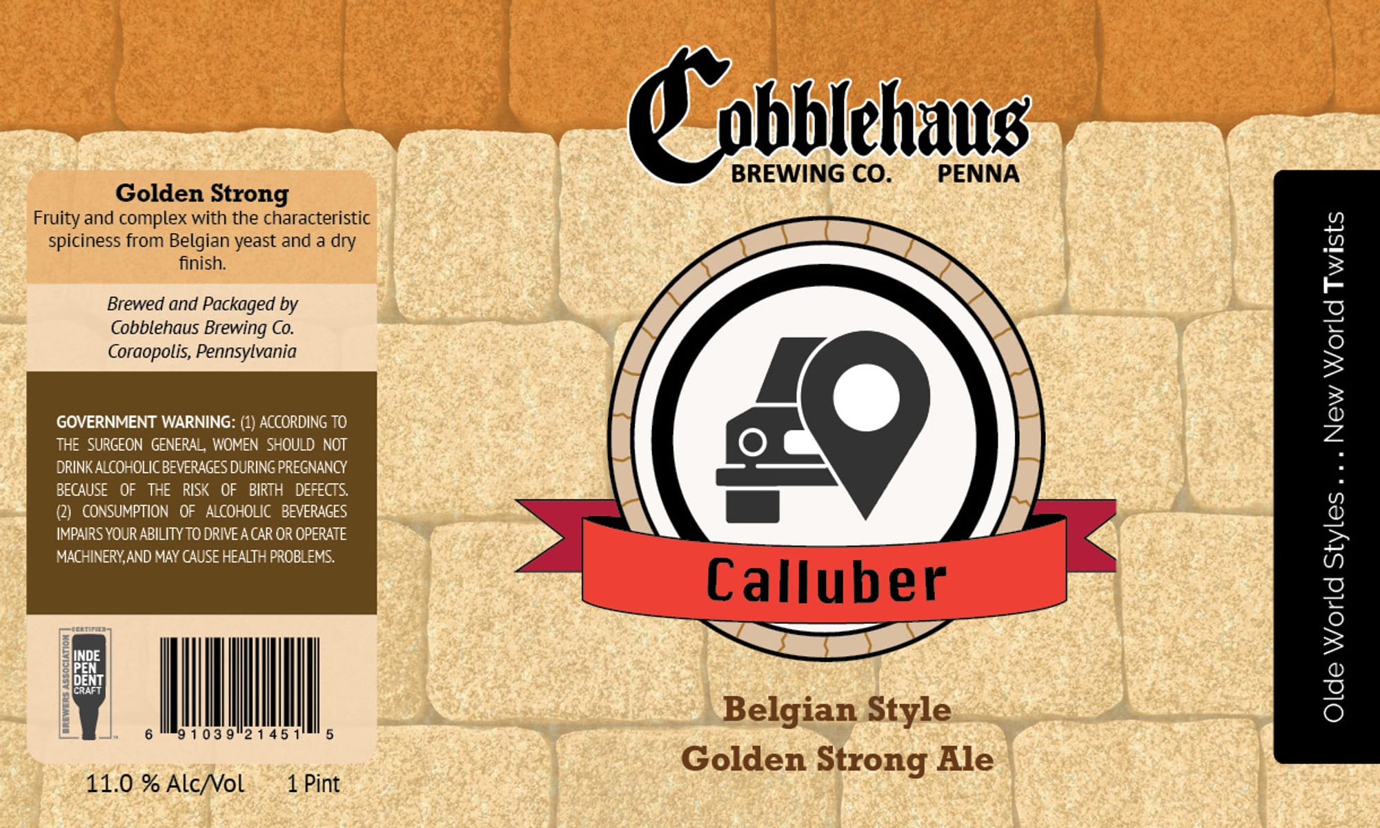 Calluber by Cobblehaus Brewing Co. - beer label