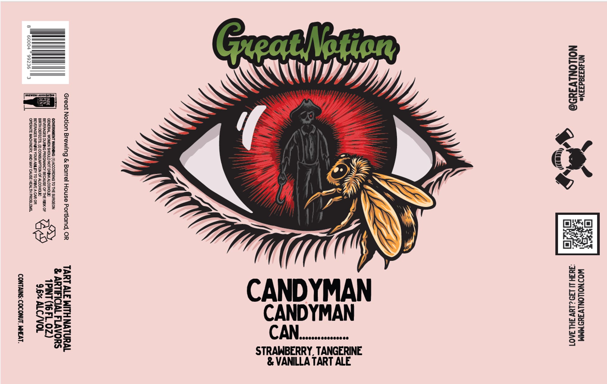 Candyman by Great Notion Brewing - beer label