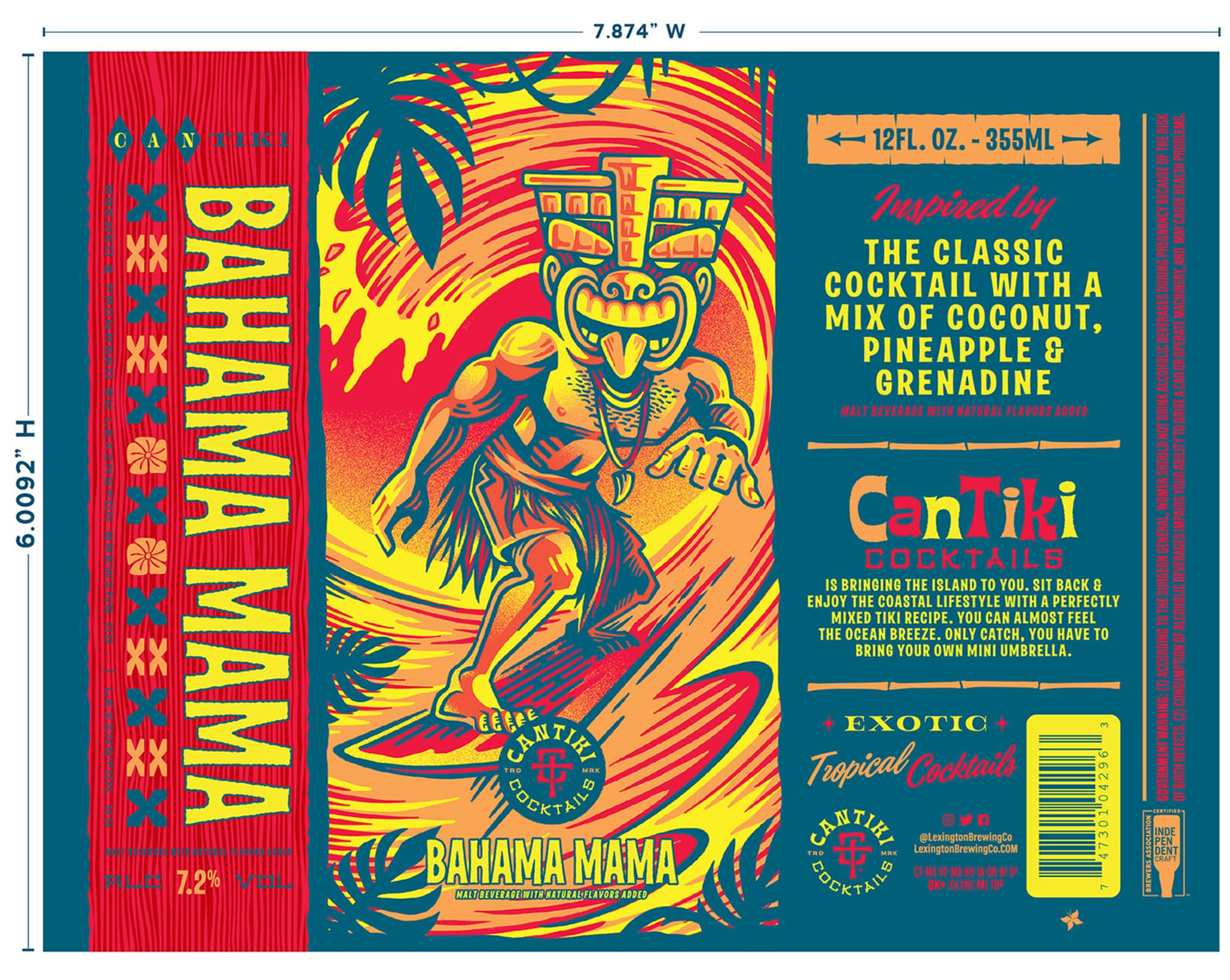Caniki Bahamas Mama by Lexington Brewing & Distilling Co. - beer label