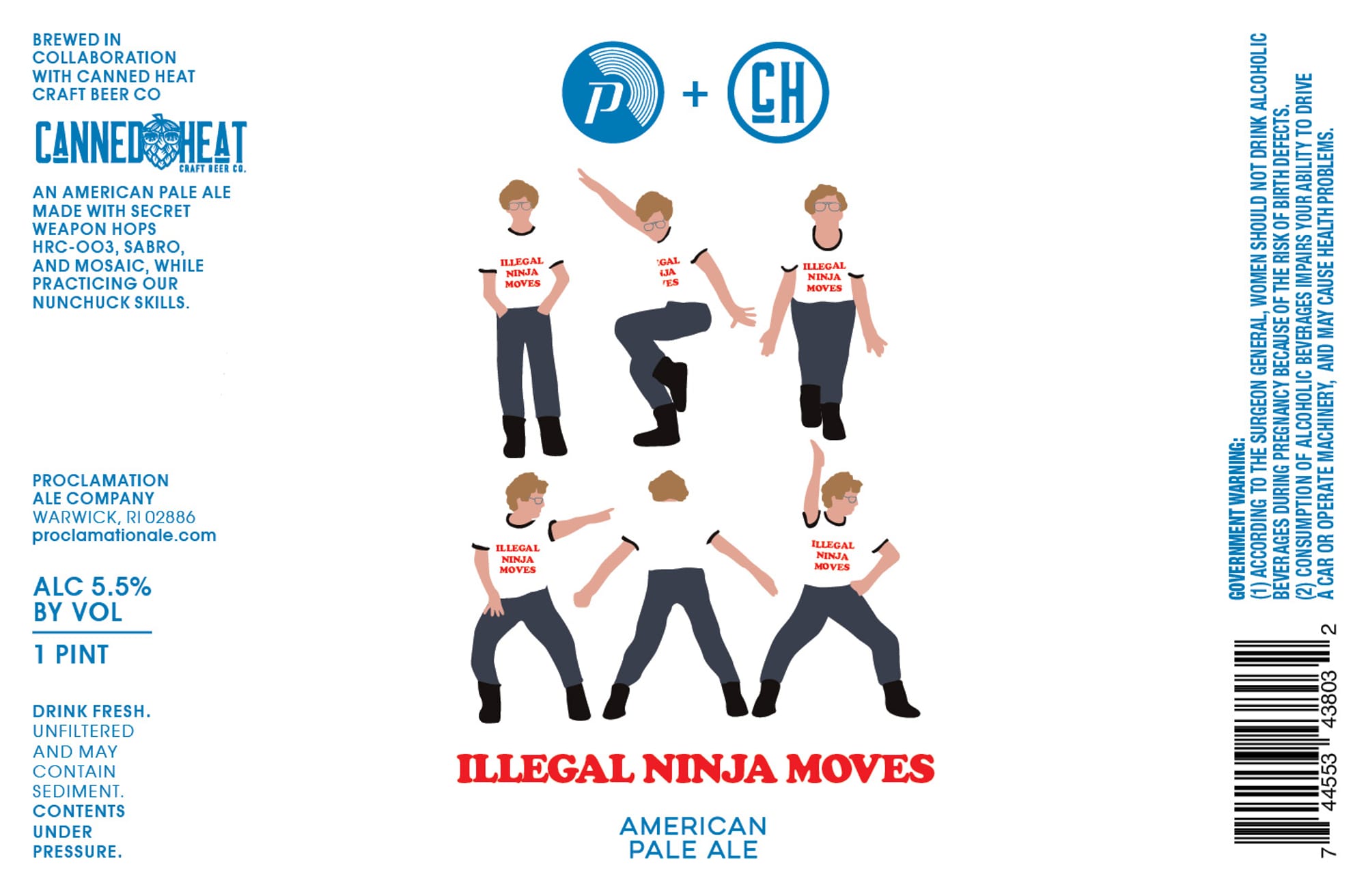 Canned Heat by Proclamation Ale Company - beer label