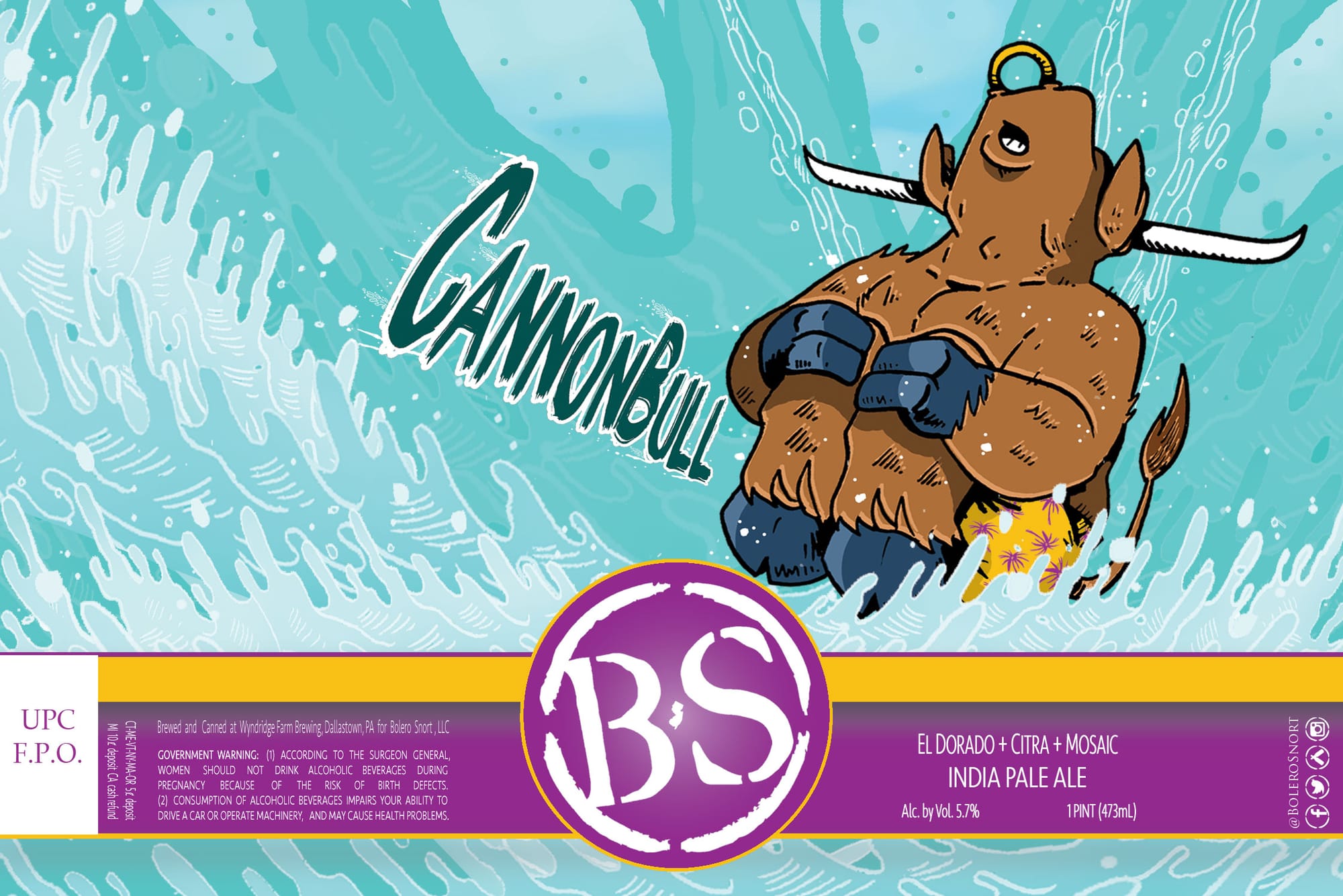 Cannonball by Wynyarde Farm Brewing - beer label