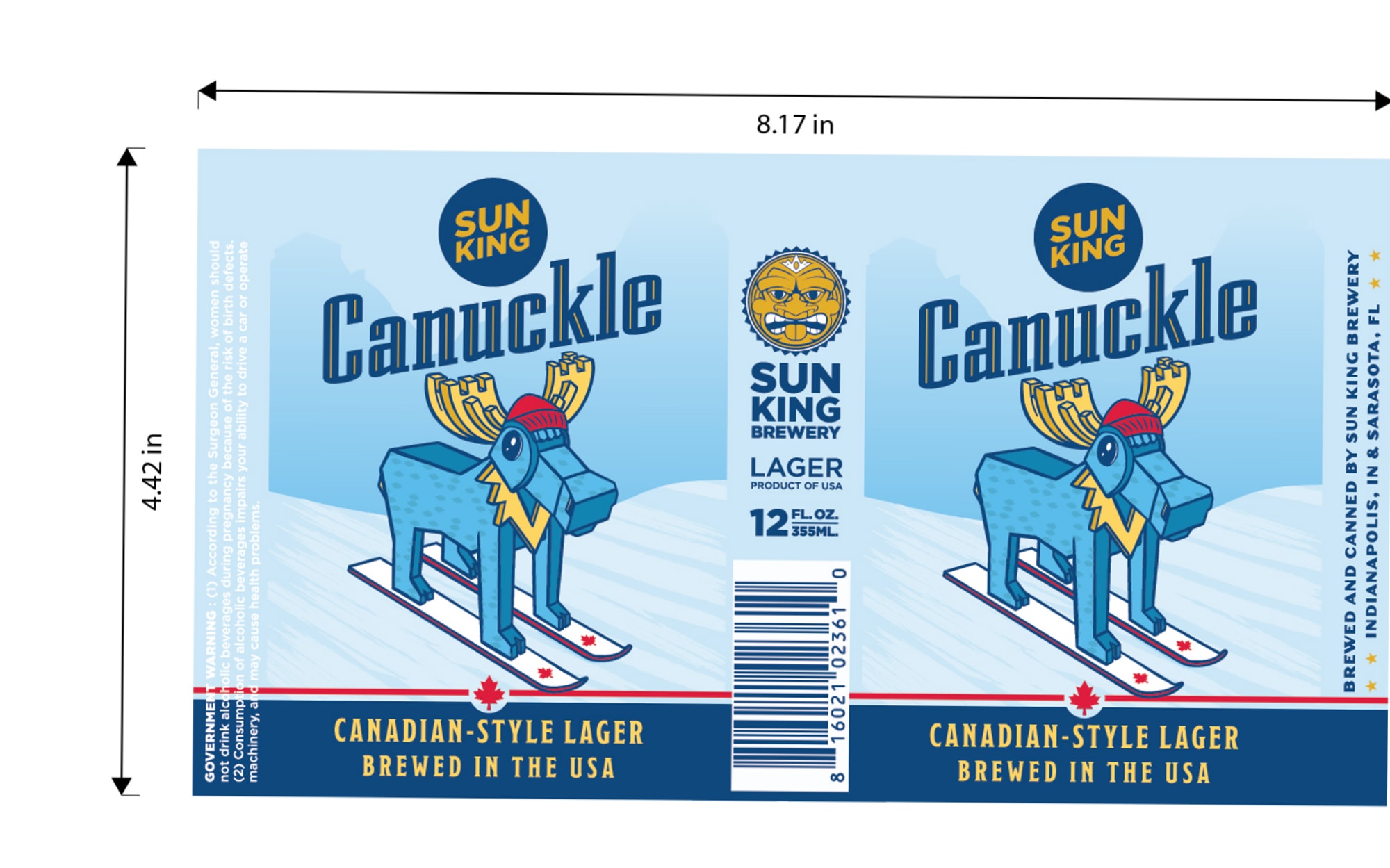Canuckle by Sun King Brewery - beer label