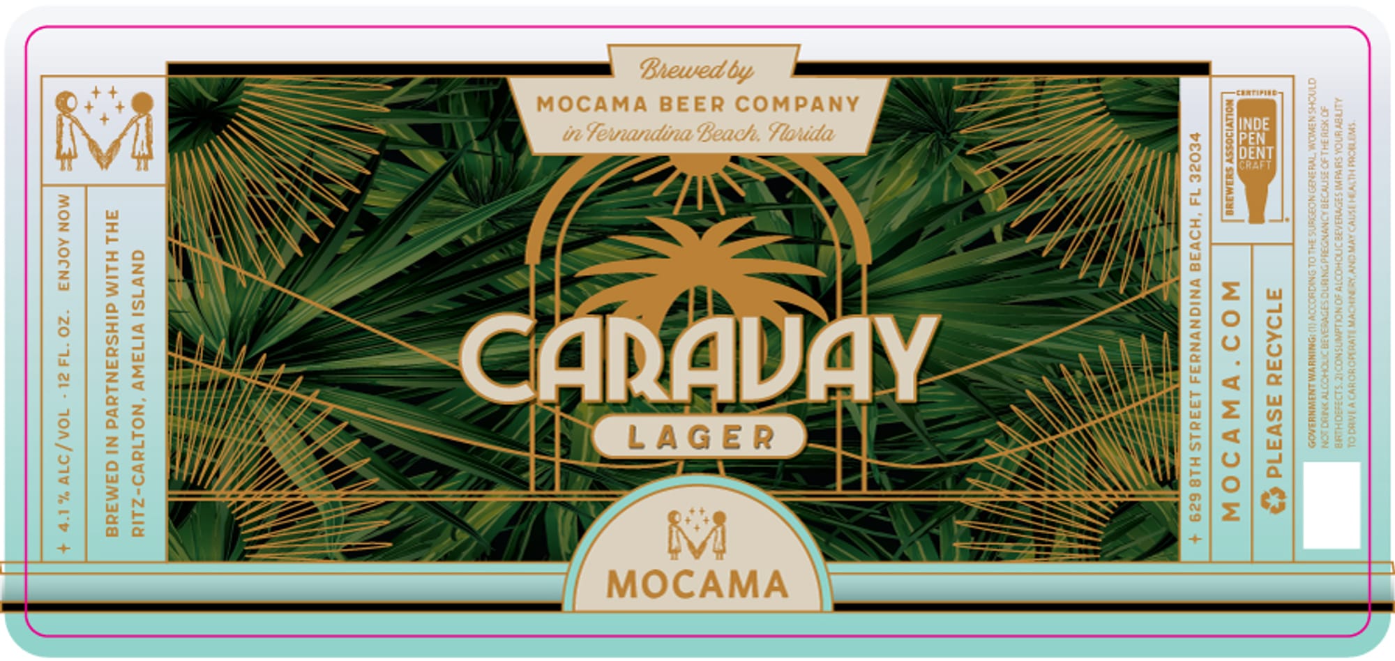 Caraday Lager by Mocama Beer Company - beer label