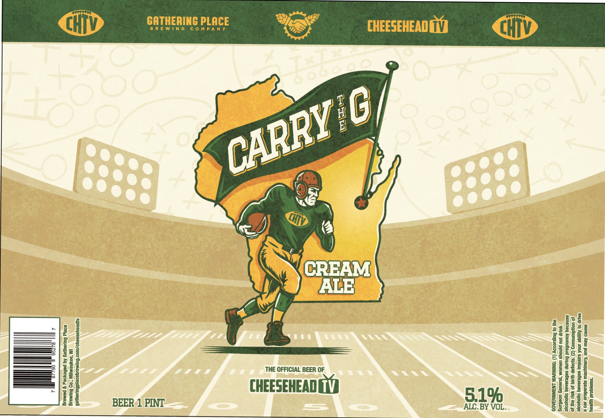 Carry the G Cream Ale by Gathering Place Brewing Company - beer label