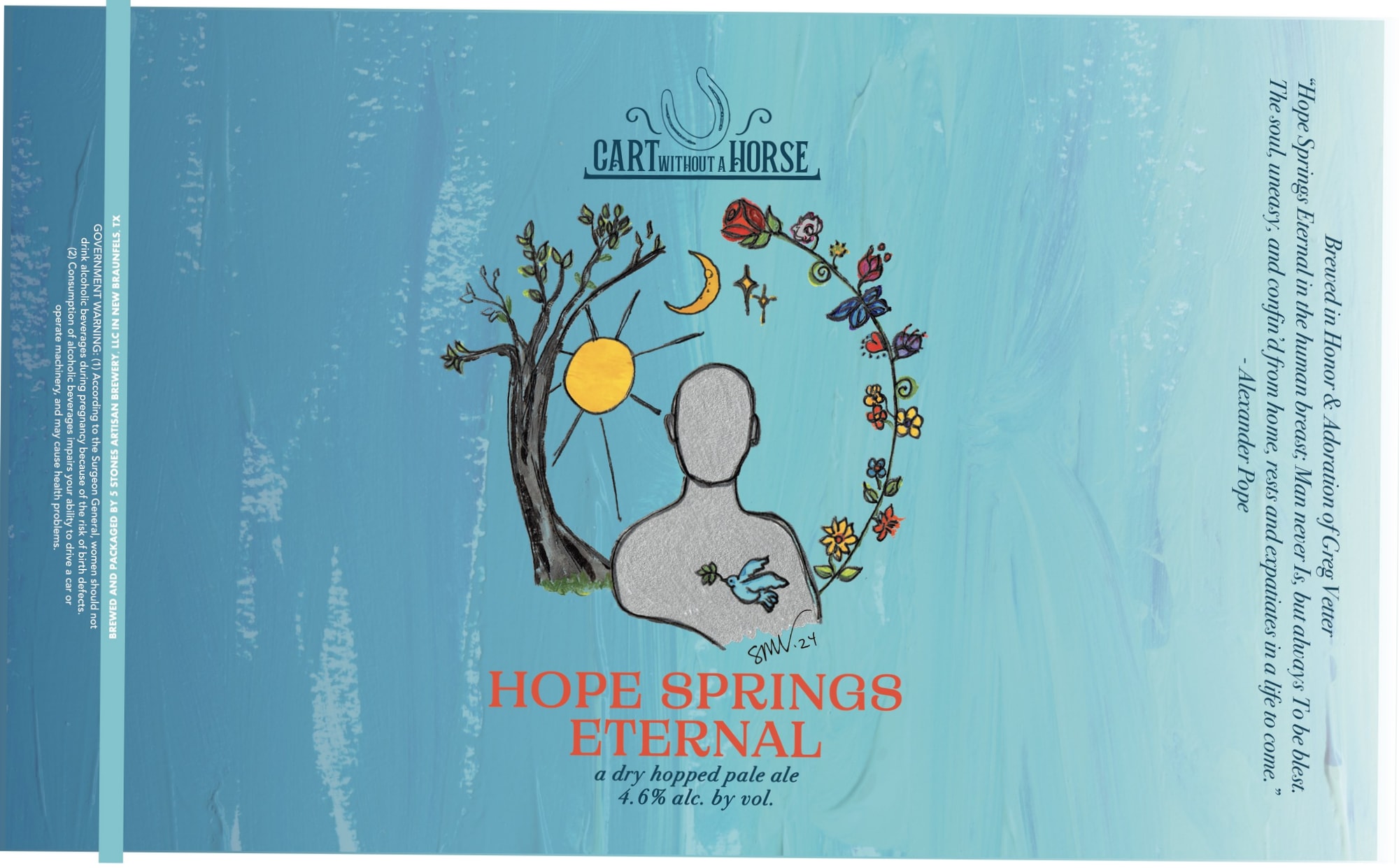 Hope Springs Eternal by Cart/Without a Horse - beer label