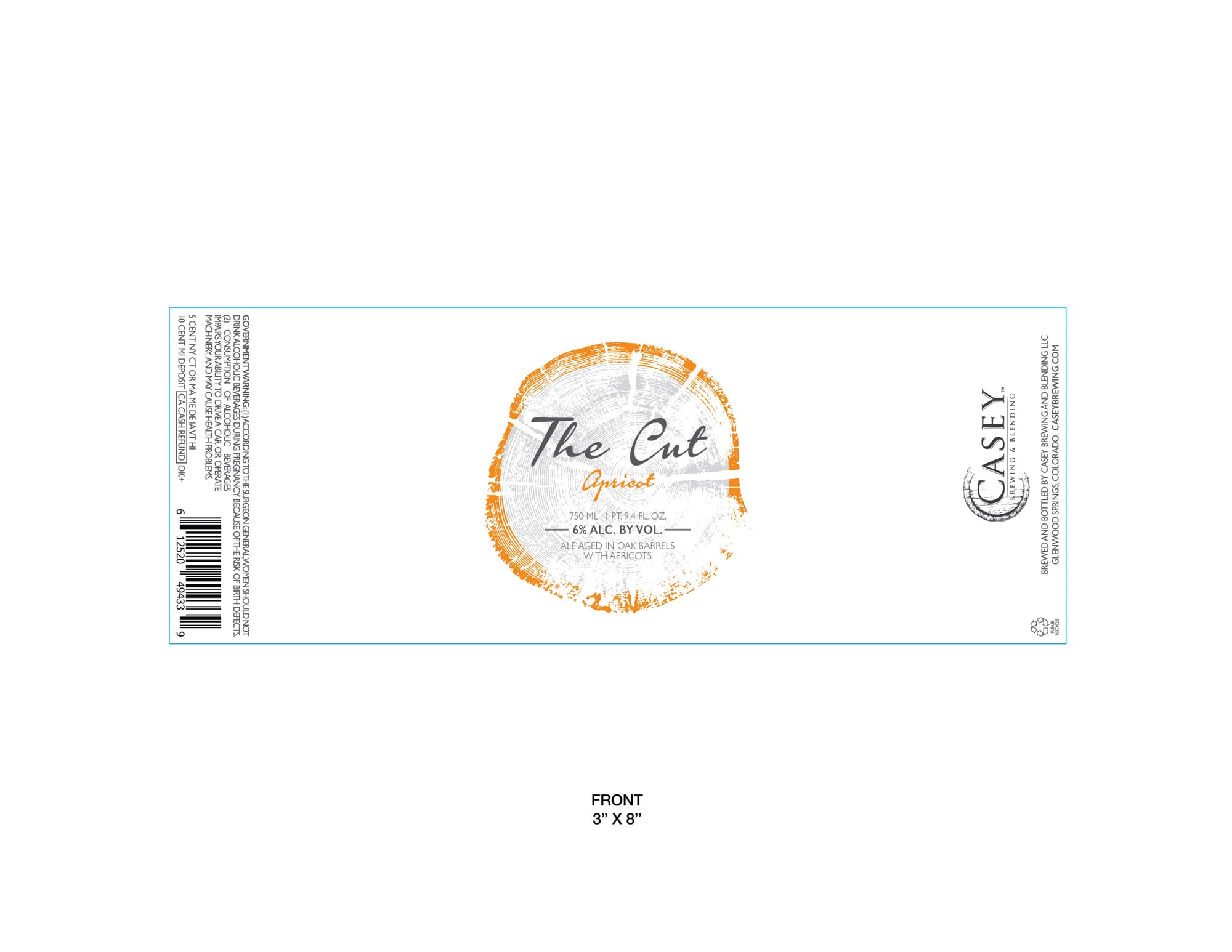 The Cut by Casey Brewing & Distilling - beer label