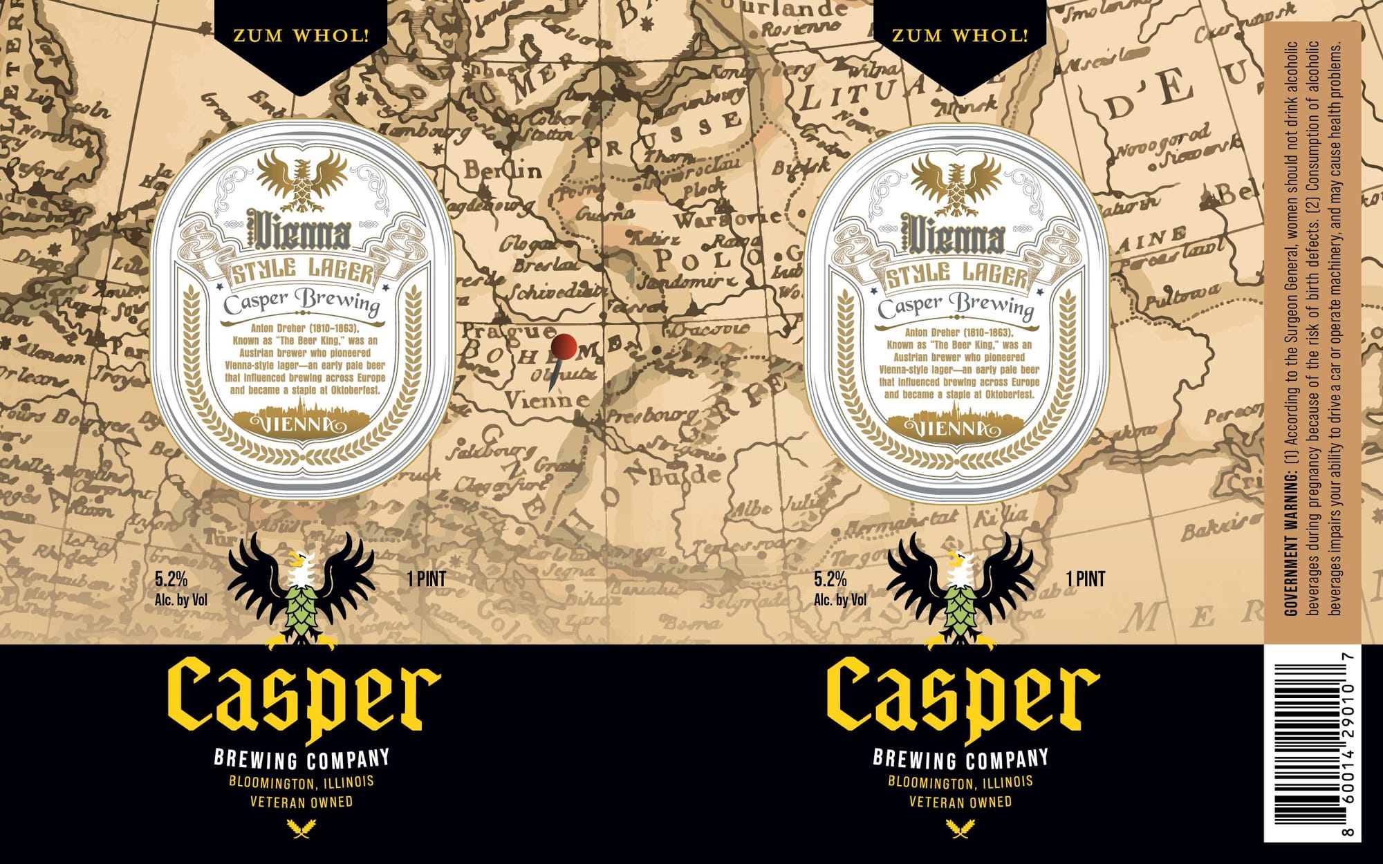 Casper by Casper Brewing Company - beer label