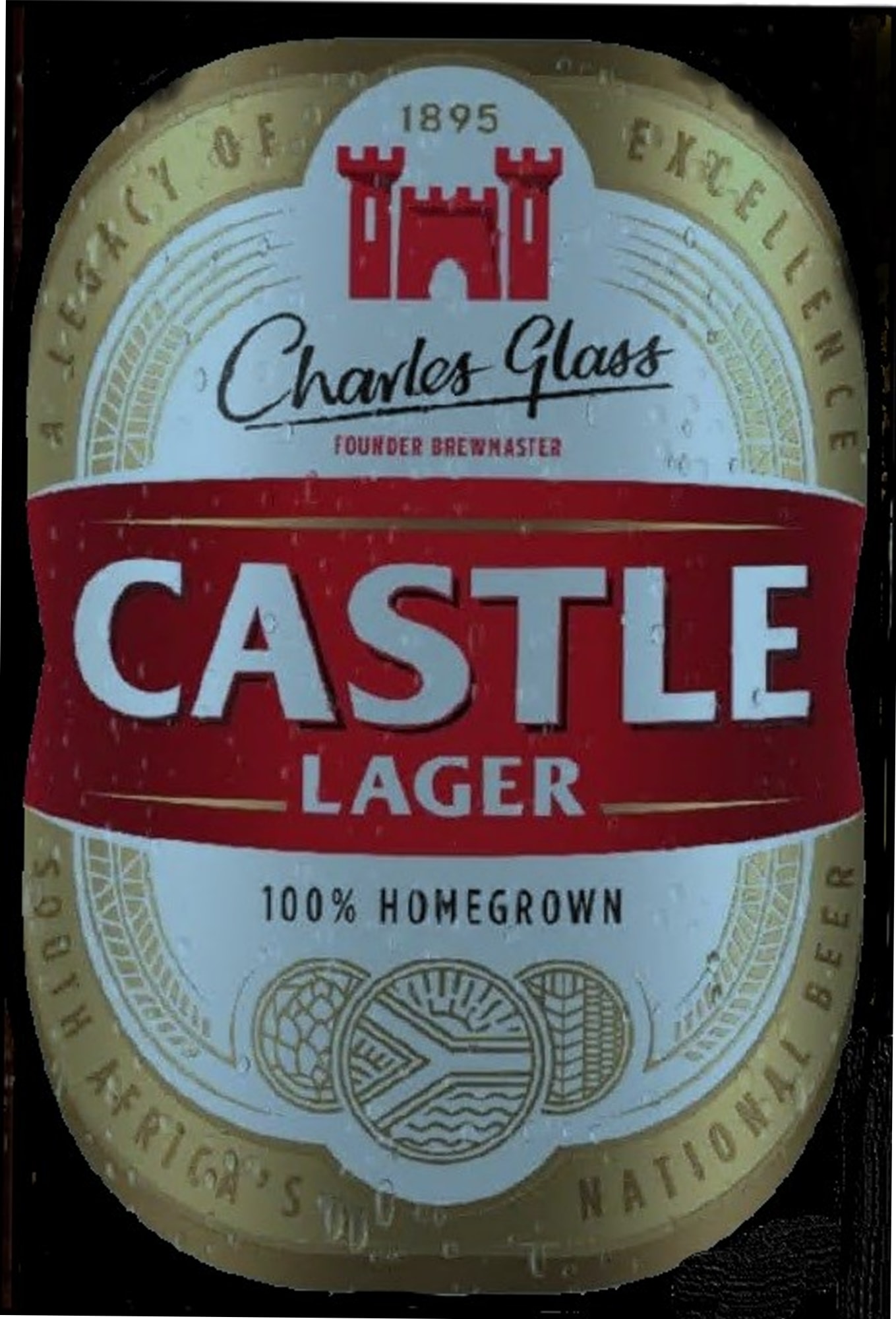 Castle Lager by Charles Glass - beer label