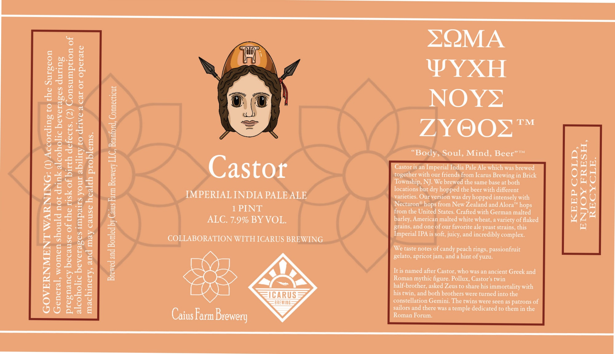 Castor by Caius Farm Brewery - beer label