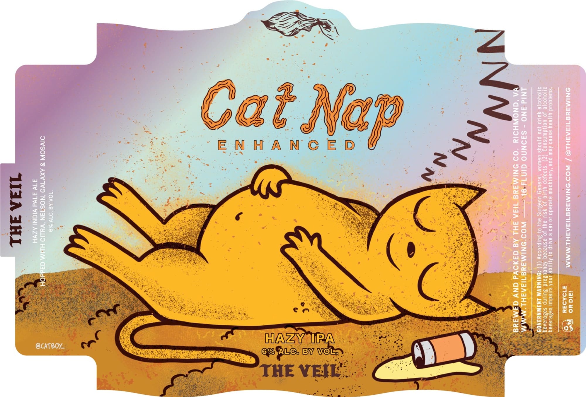 Cat Nap by The Veil Brewing Co. - beer label